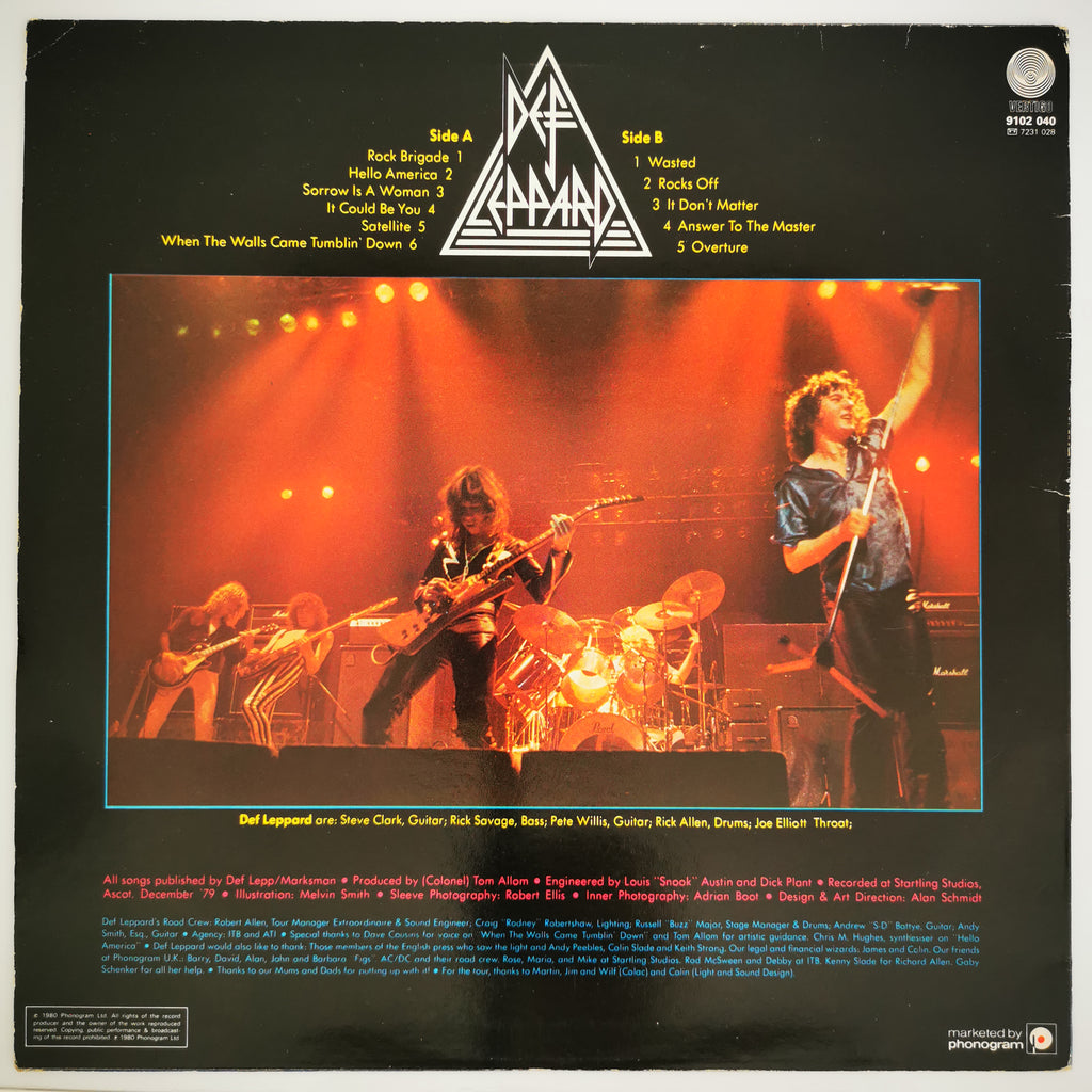 Def Leppard – On Through The Night Vinyl LP Record 1980