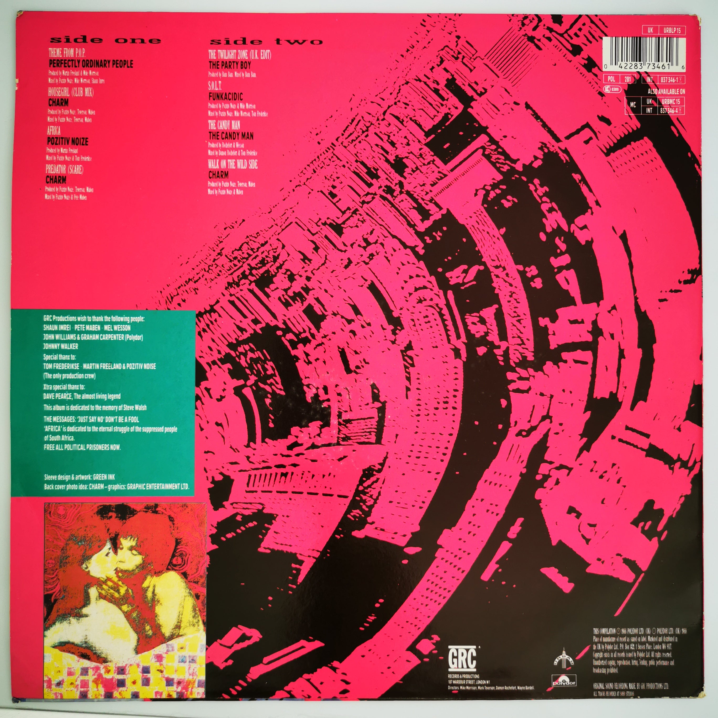 Urban Acid Various Electronic Vinyl LP Record 1988