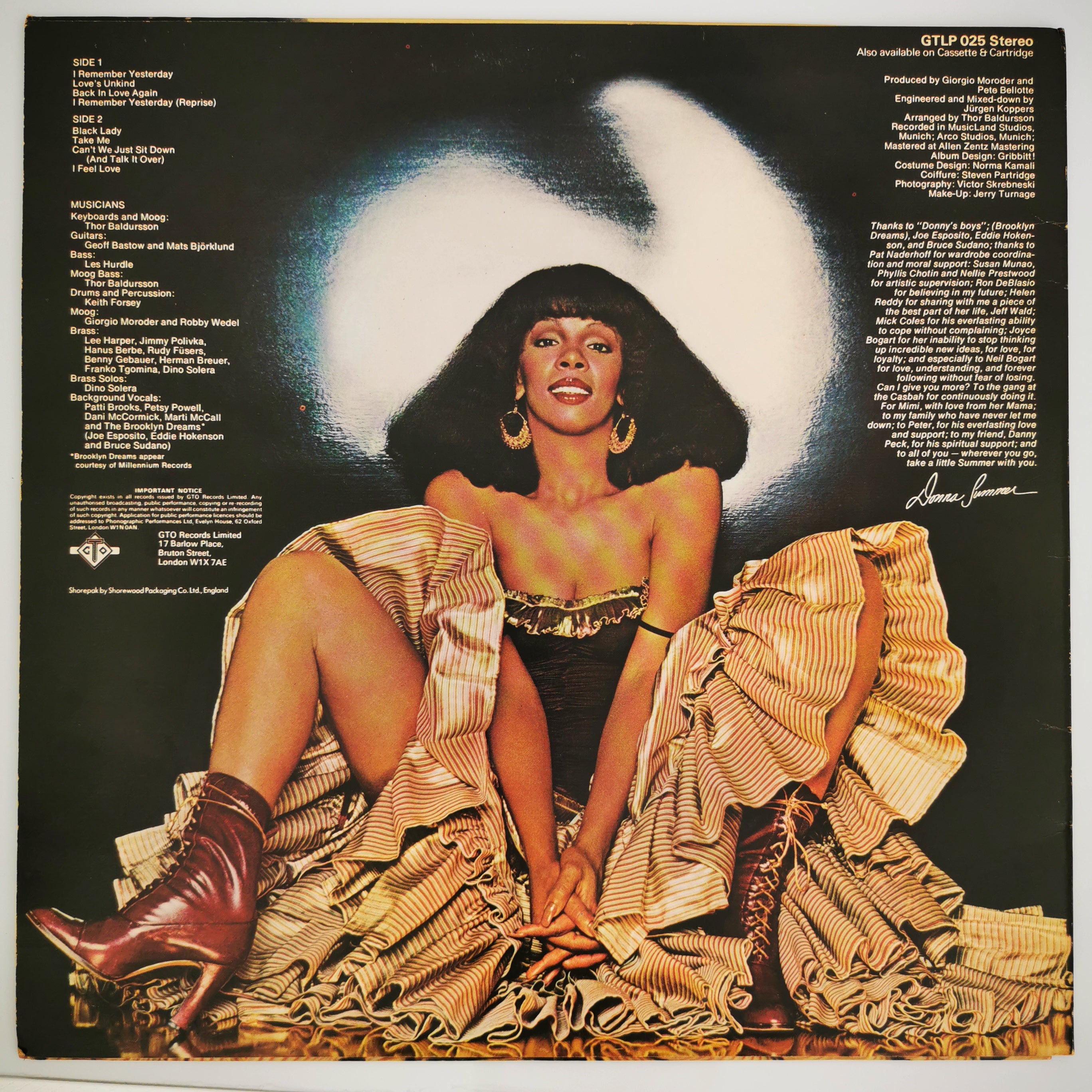Donna Summer I Remember Yesterday Vinyl LP Record