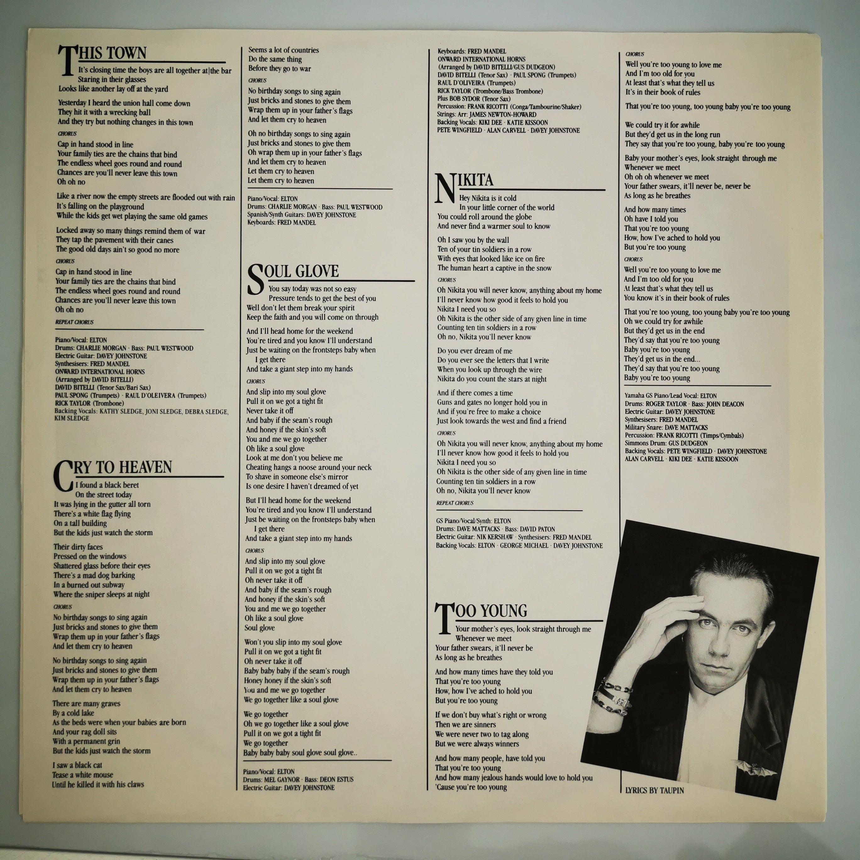 Elton John Ice On Fire Vinyl LP Record