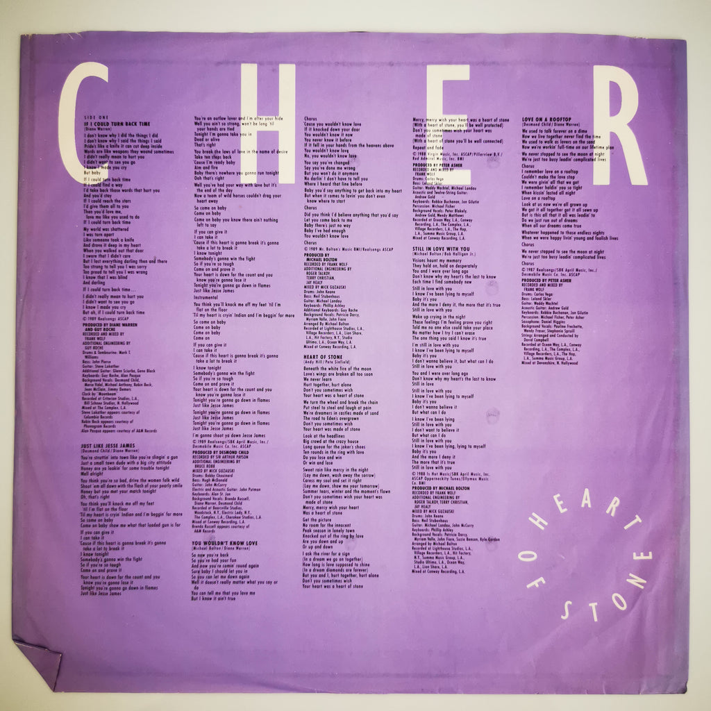 Cher Heart Of Stone Vinyl LP Record