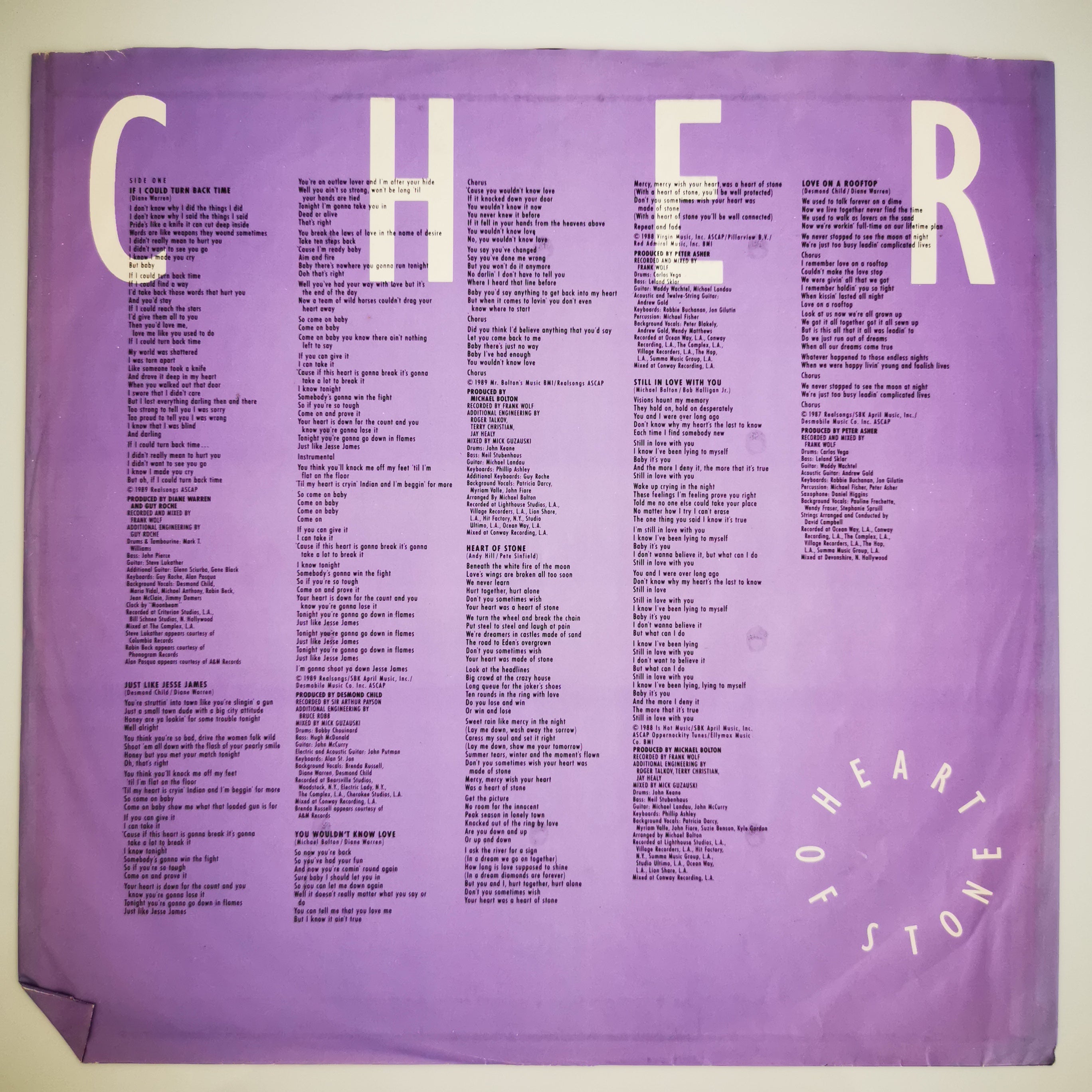 Cher Heart Of Stone Vinyl LP Record