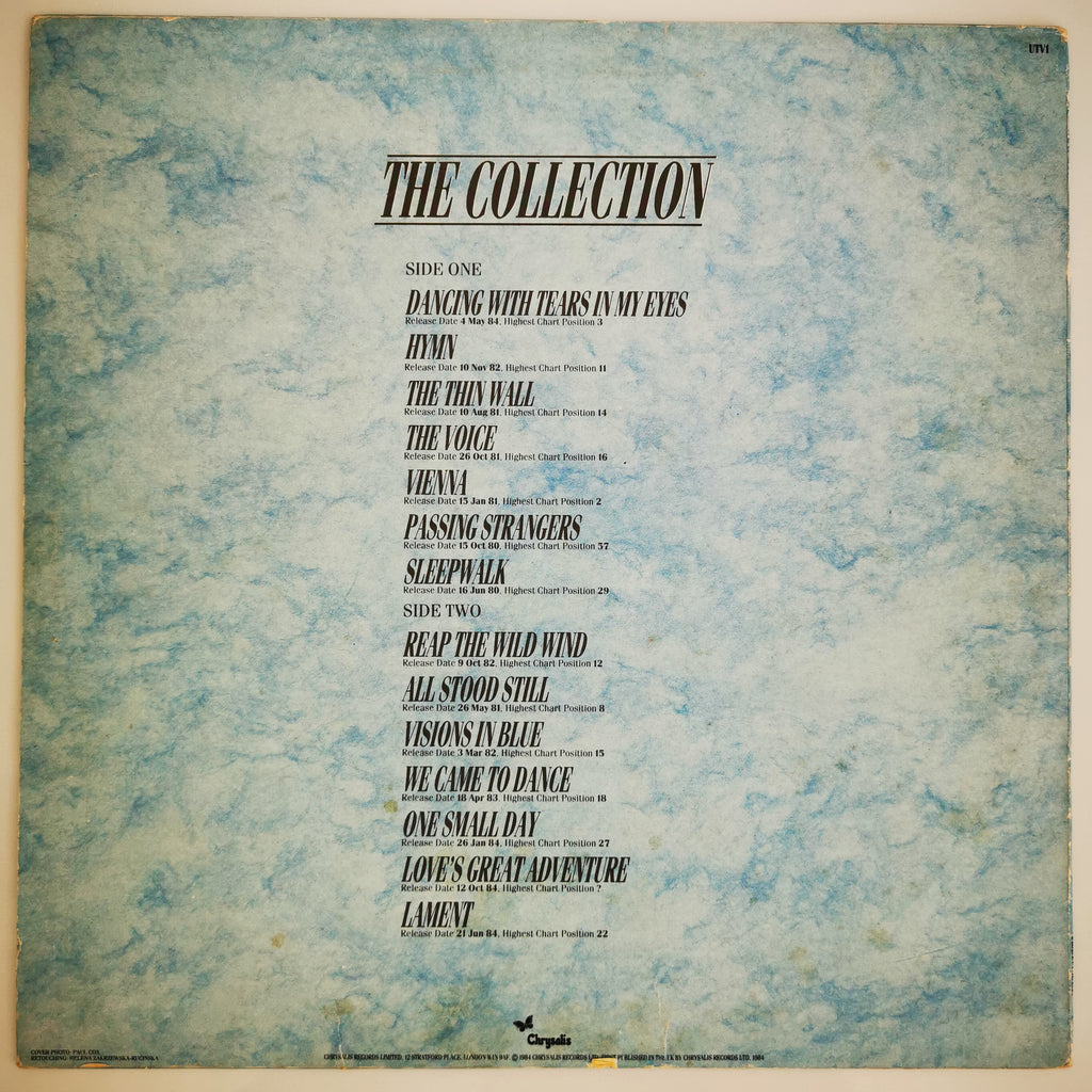Ultravox The Collection Vinyl LP Record