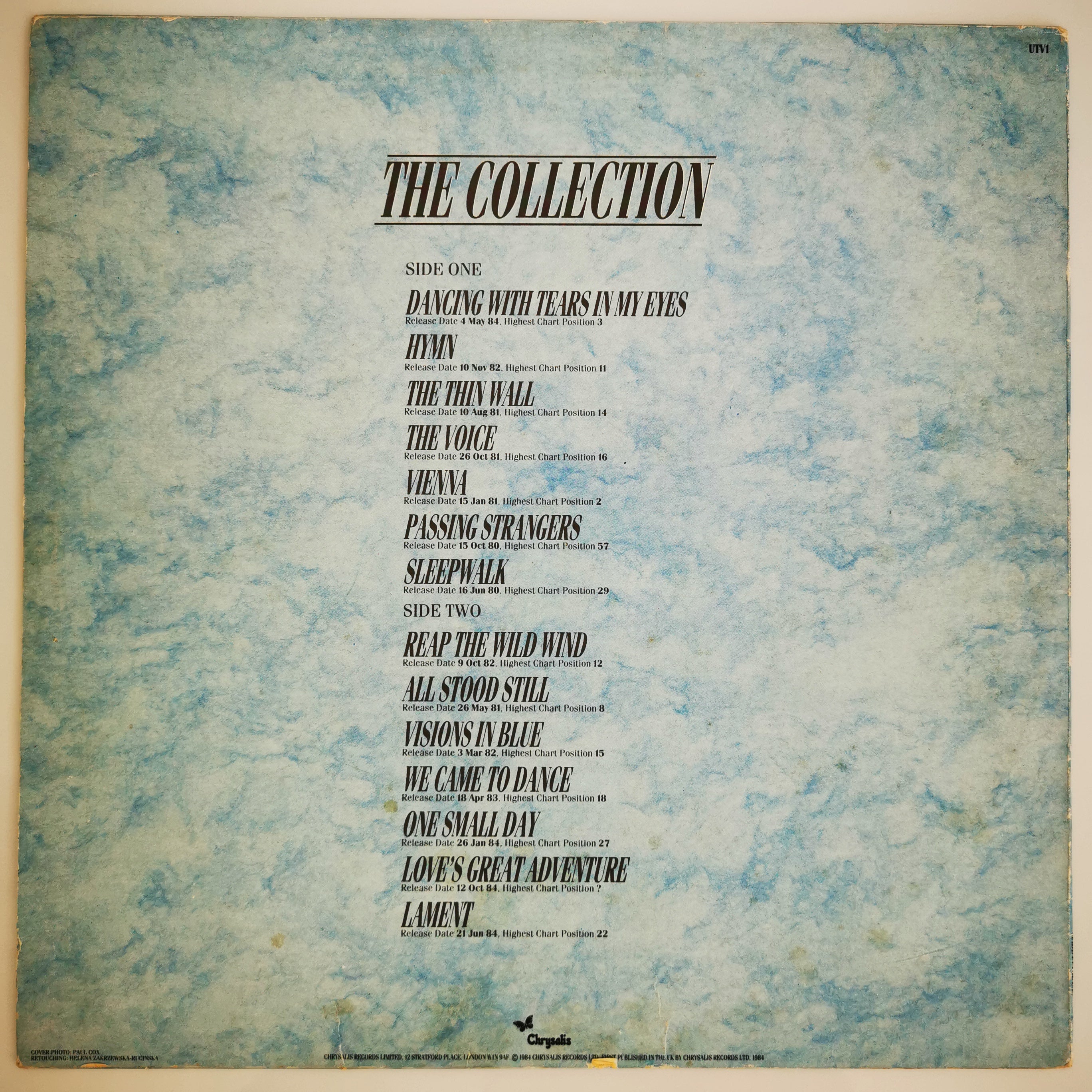 Ultravox The Collection Vinyl LP Record