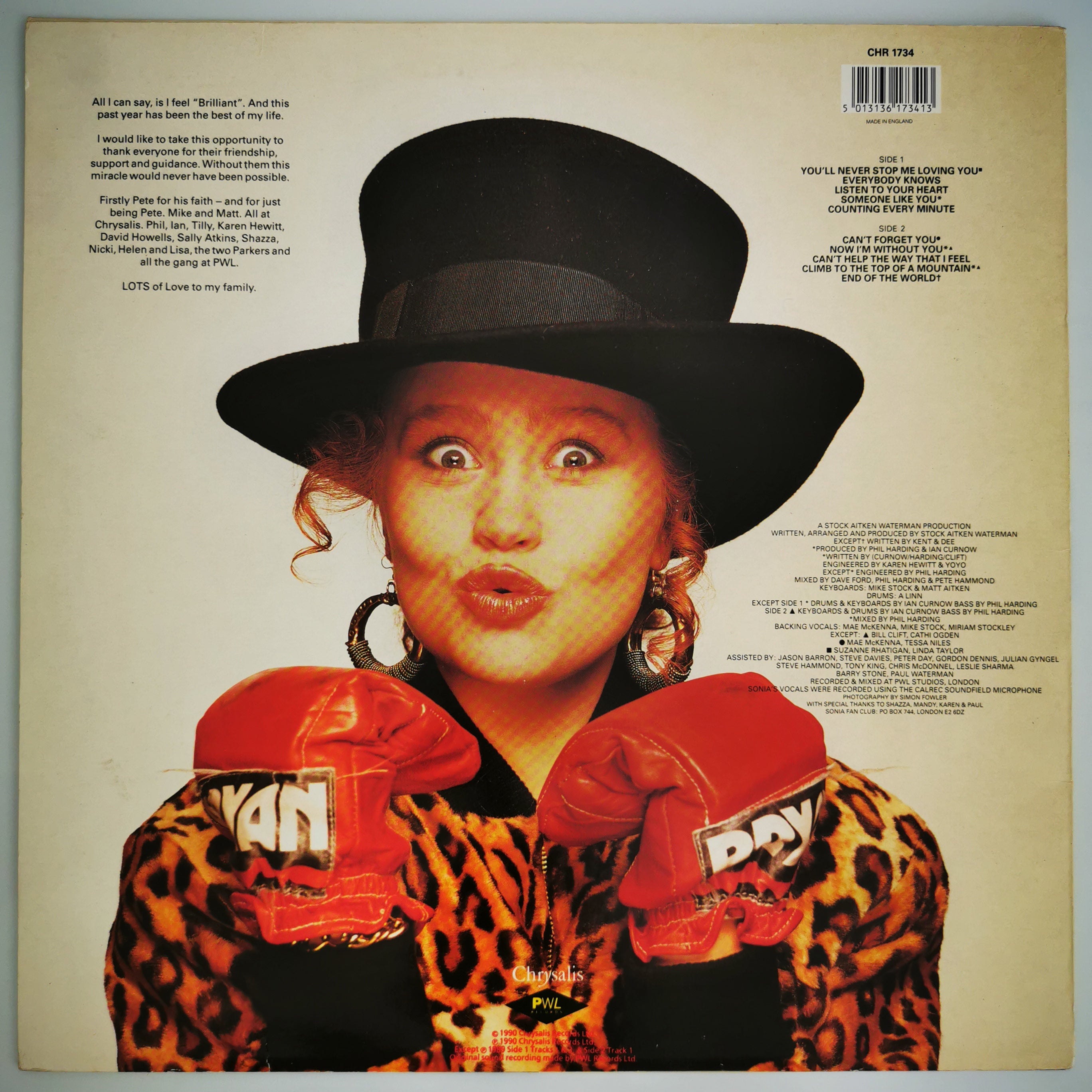 Sonia – Everybody Knows Vinyl LP Record