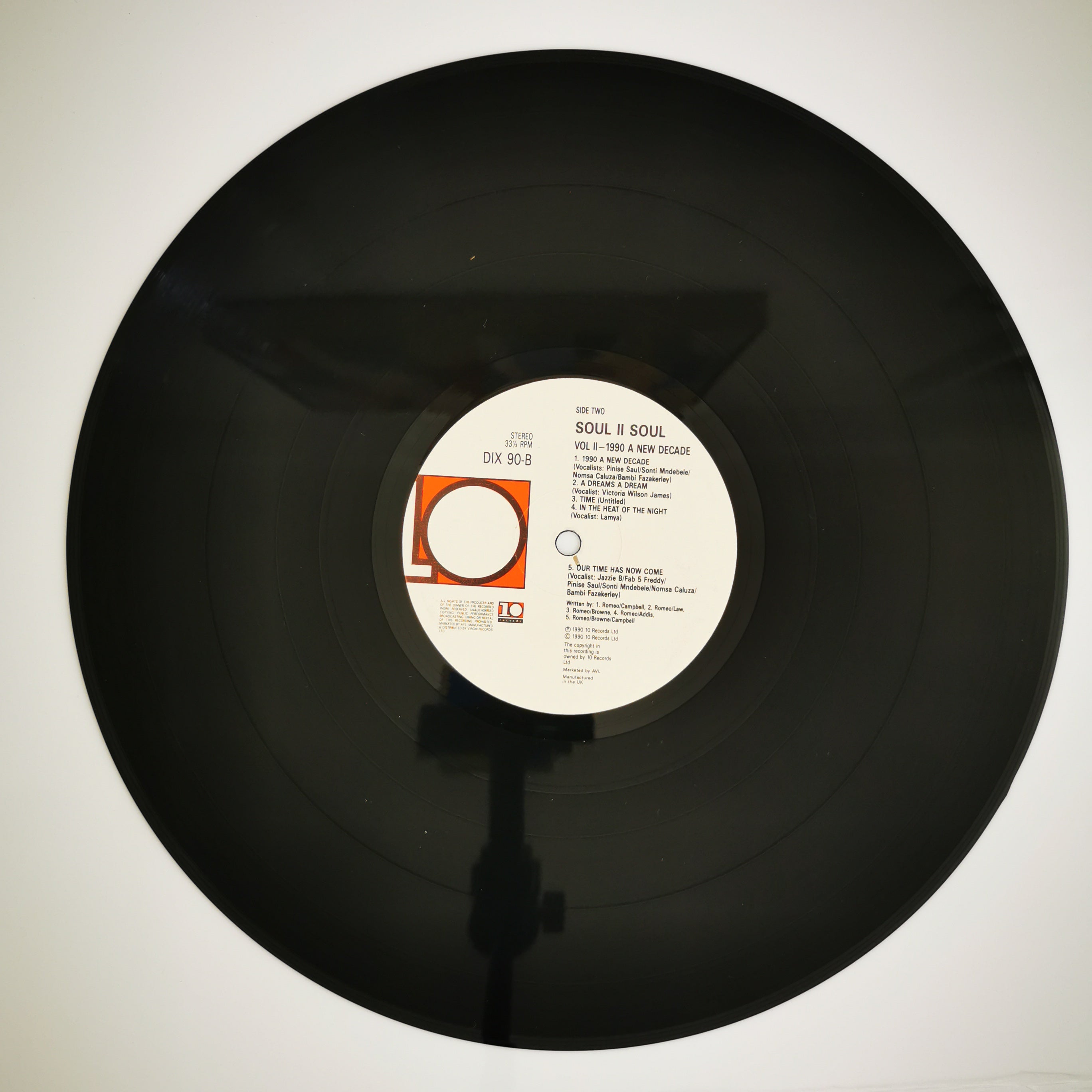 Soul II Soul – Vol. II (1990 - A New Decade) Vinyl LP Record