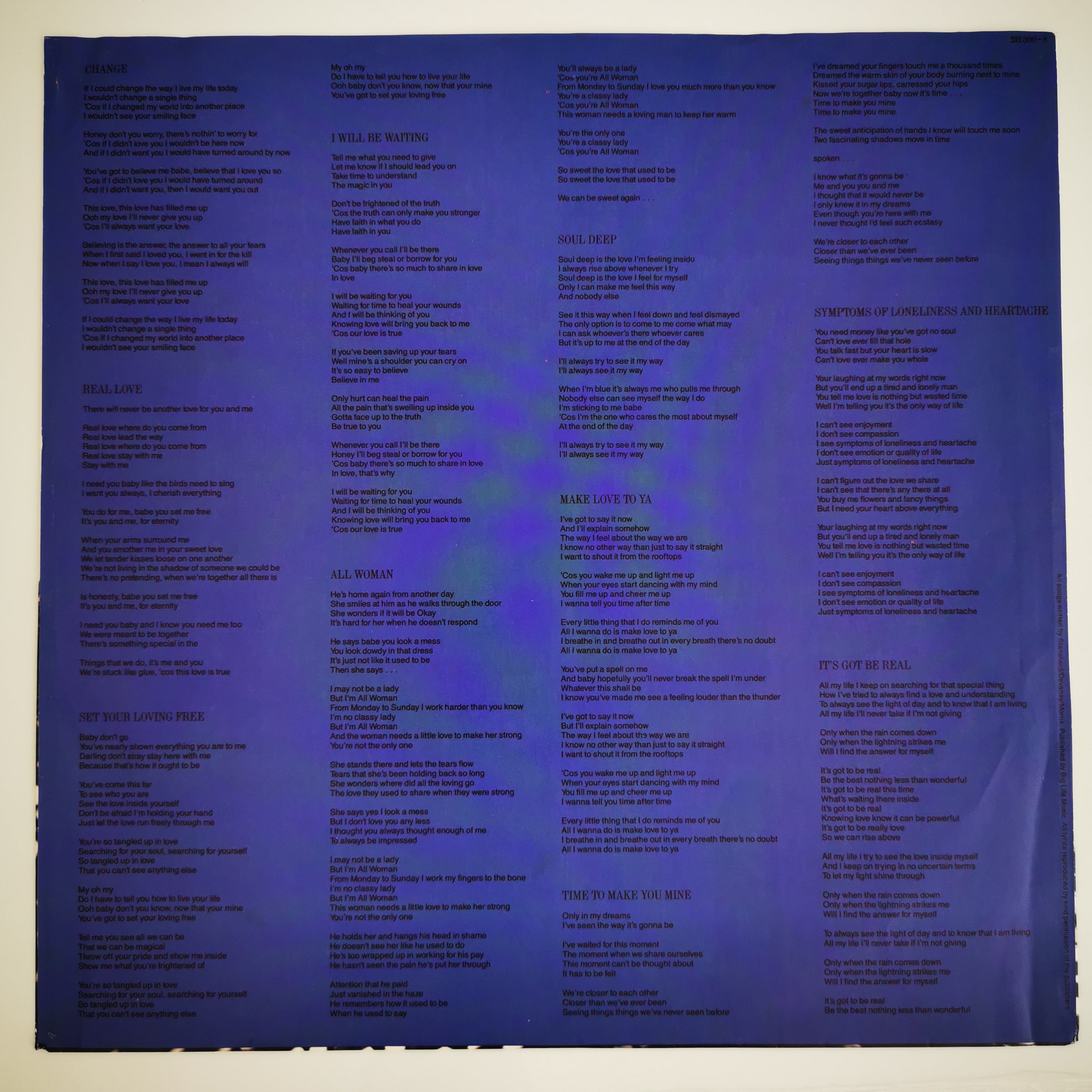 Lisa Stansfield – Real Love Vinyl LP Record