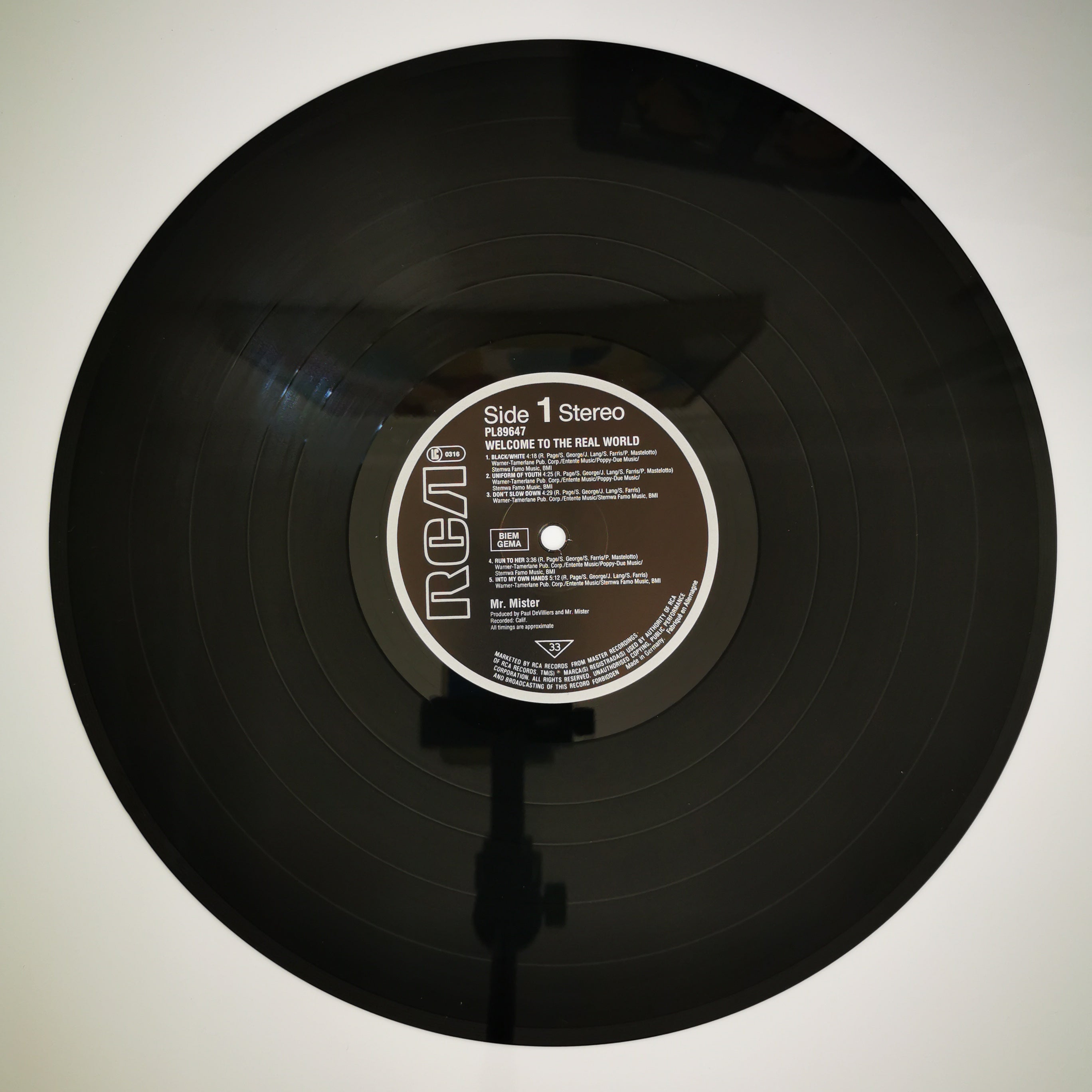 Mr. Mister – Welcome To The Real World Vinyl LP Record