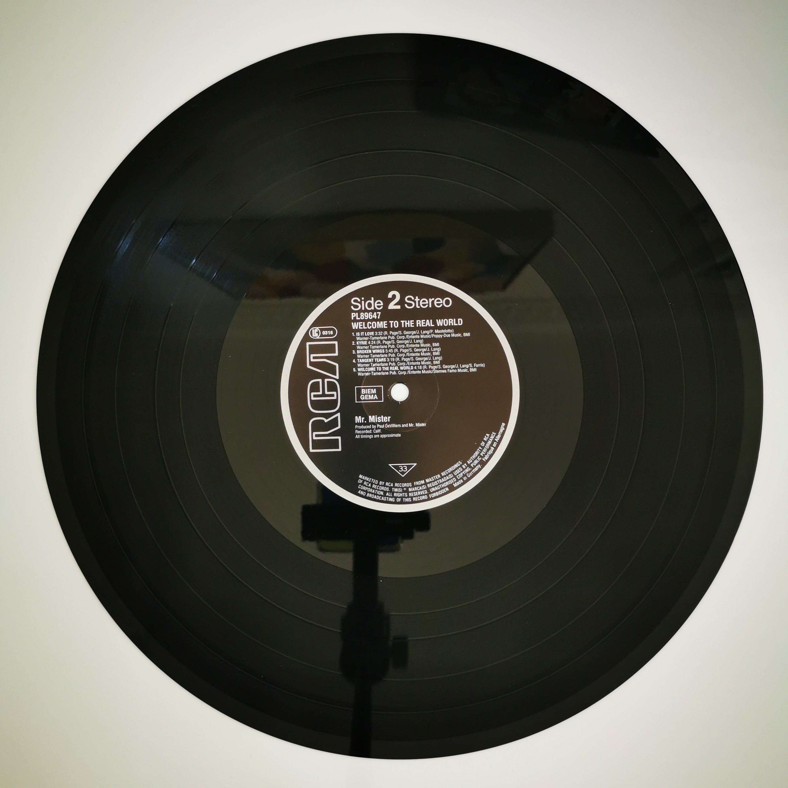 Mr. Mister – Welcome To The Real World Vinyl LP Record