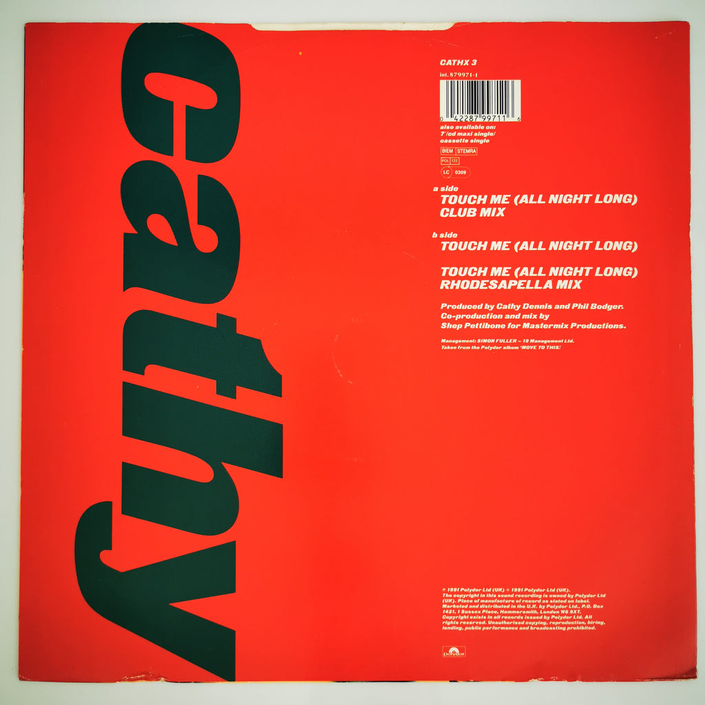 Cathy Dennis Touch Me (All Night Long) 12" vinyl Record