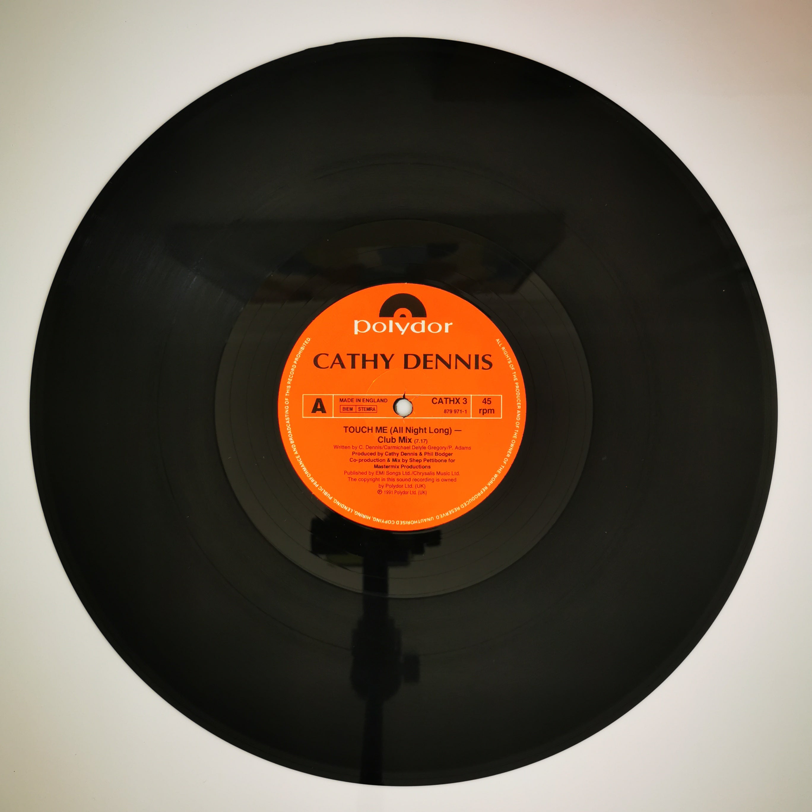 Cathy Dennis Touch Me (All Night Long) 12" vinyl Record