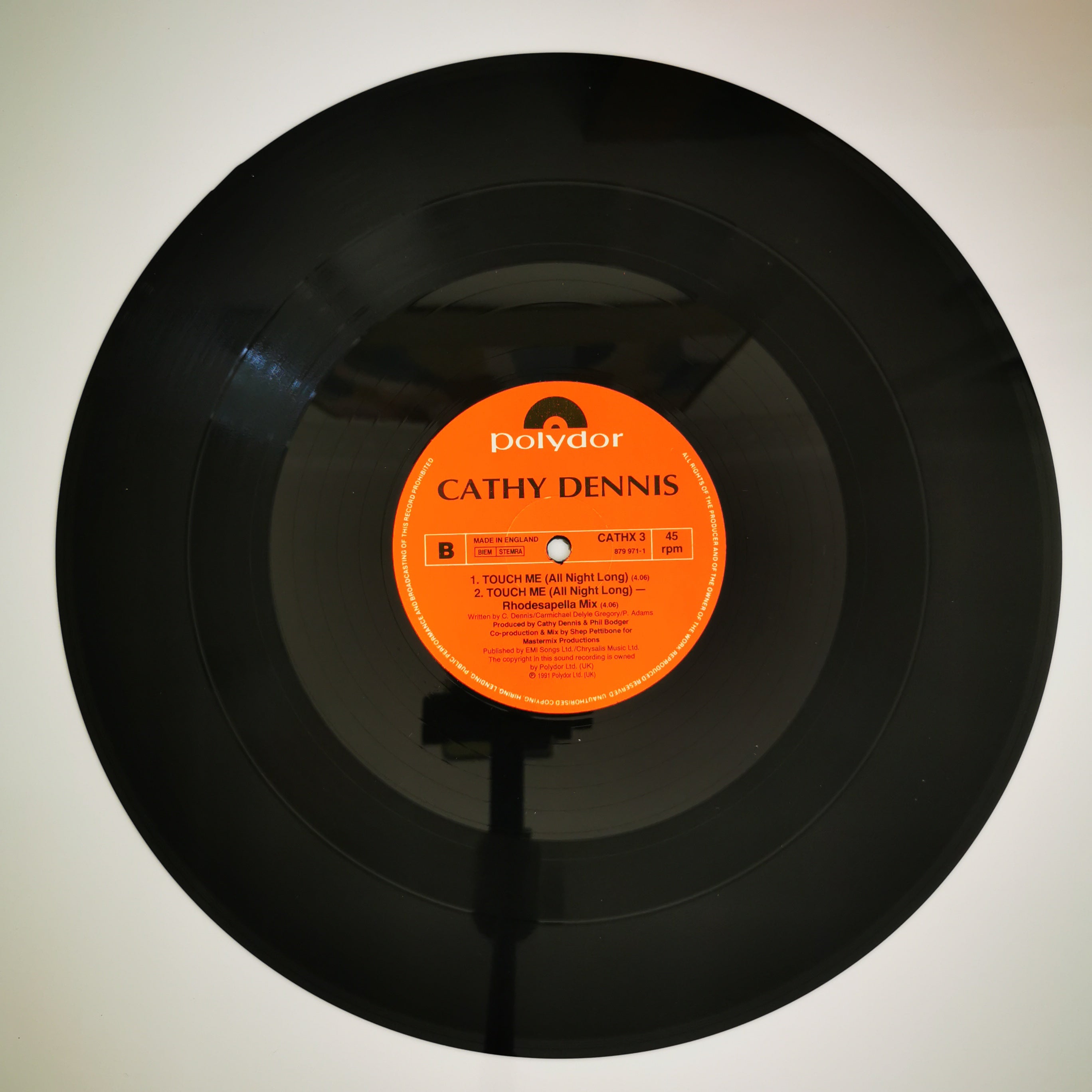Cathy Dennis Touch Me (All Night Long) 12" vinyl Record