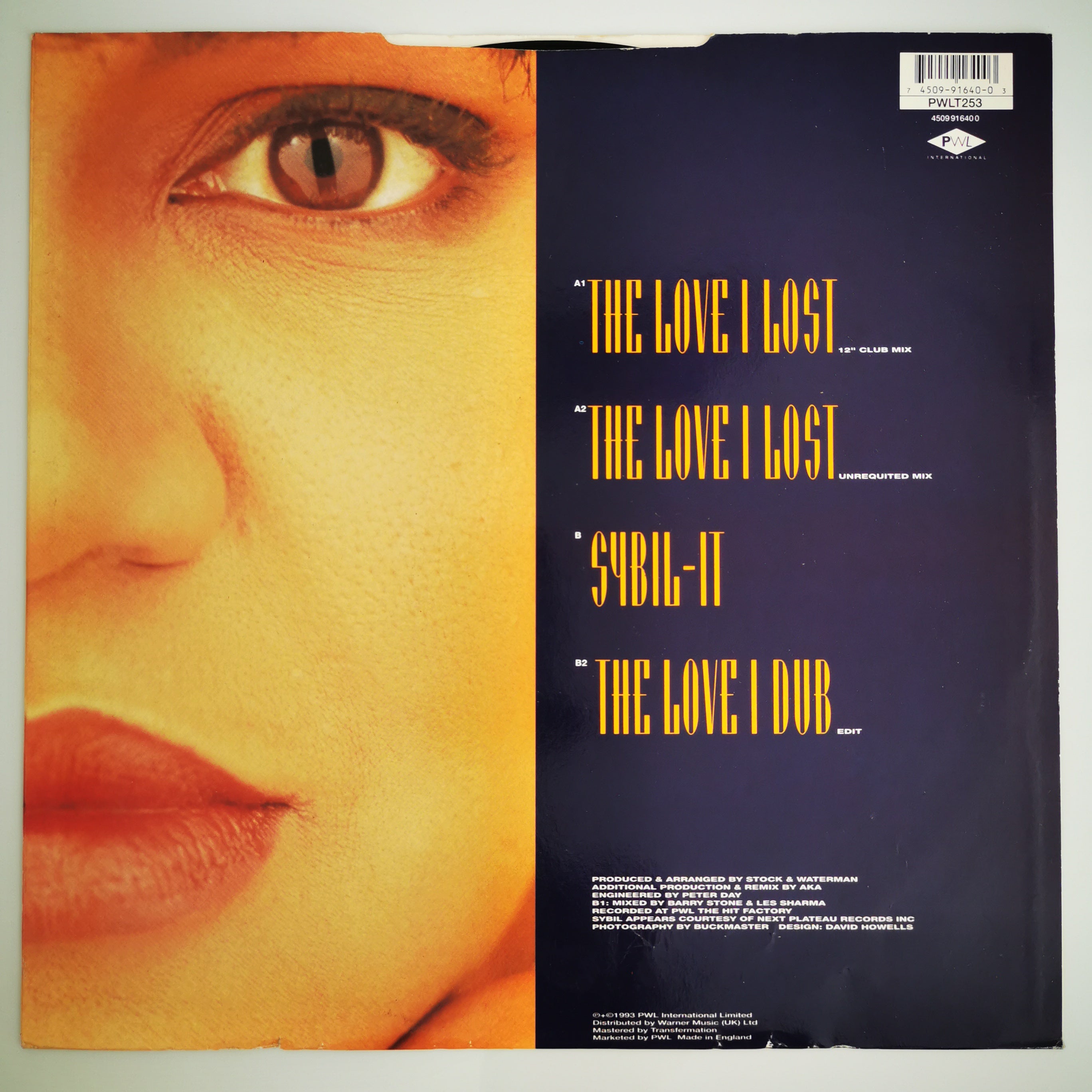 West End Featuring Sybil – The Love I Lost Vinyl 12" Single Record