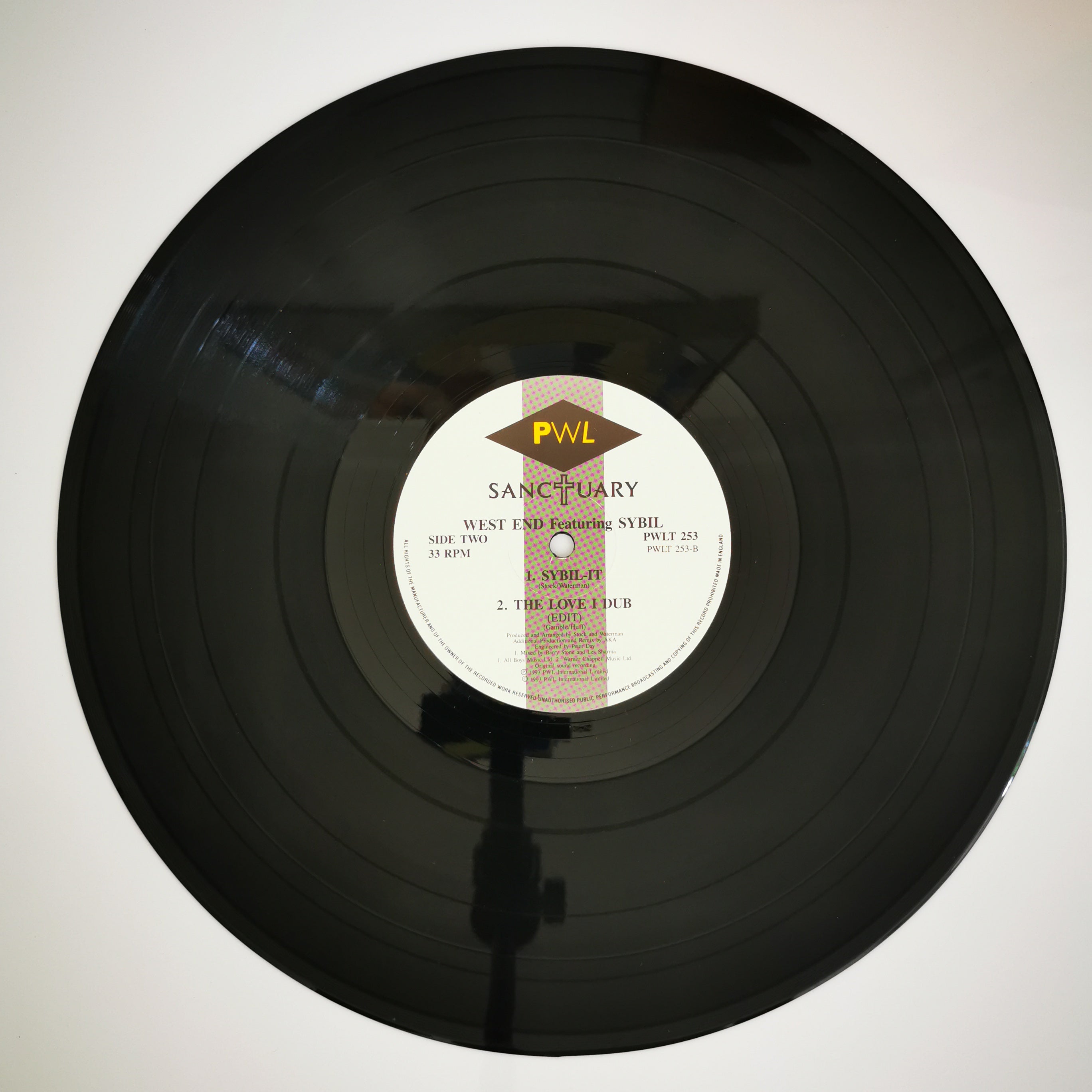 West End Featuring Sybil – The Love I Lost Vinyl 12" Single Record
