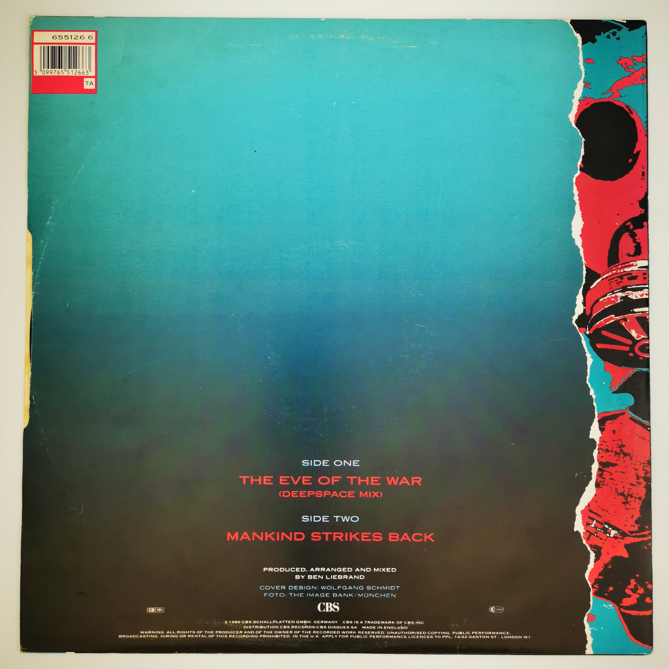 Ben Liebrand Remix The Eve Of The War 12" Single Record