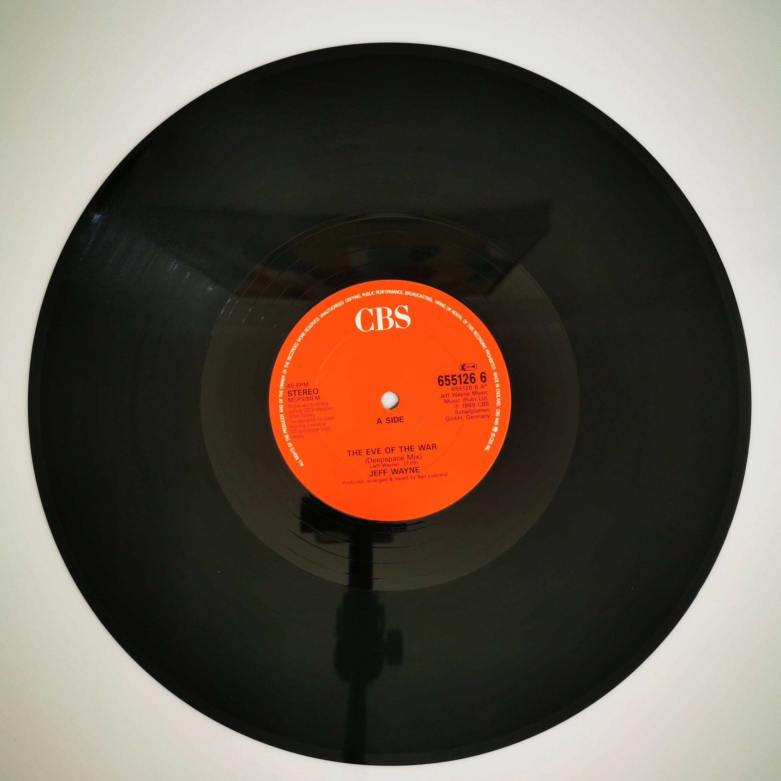 Ben Liebrand Remix The Eve Of The War 12" Single Record