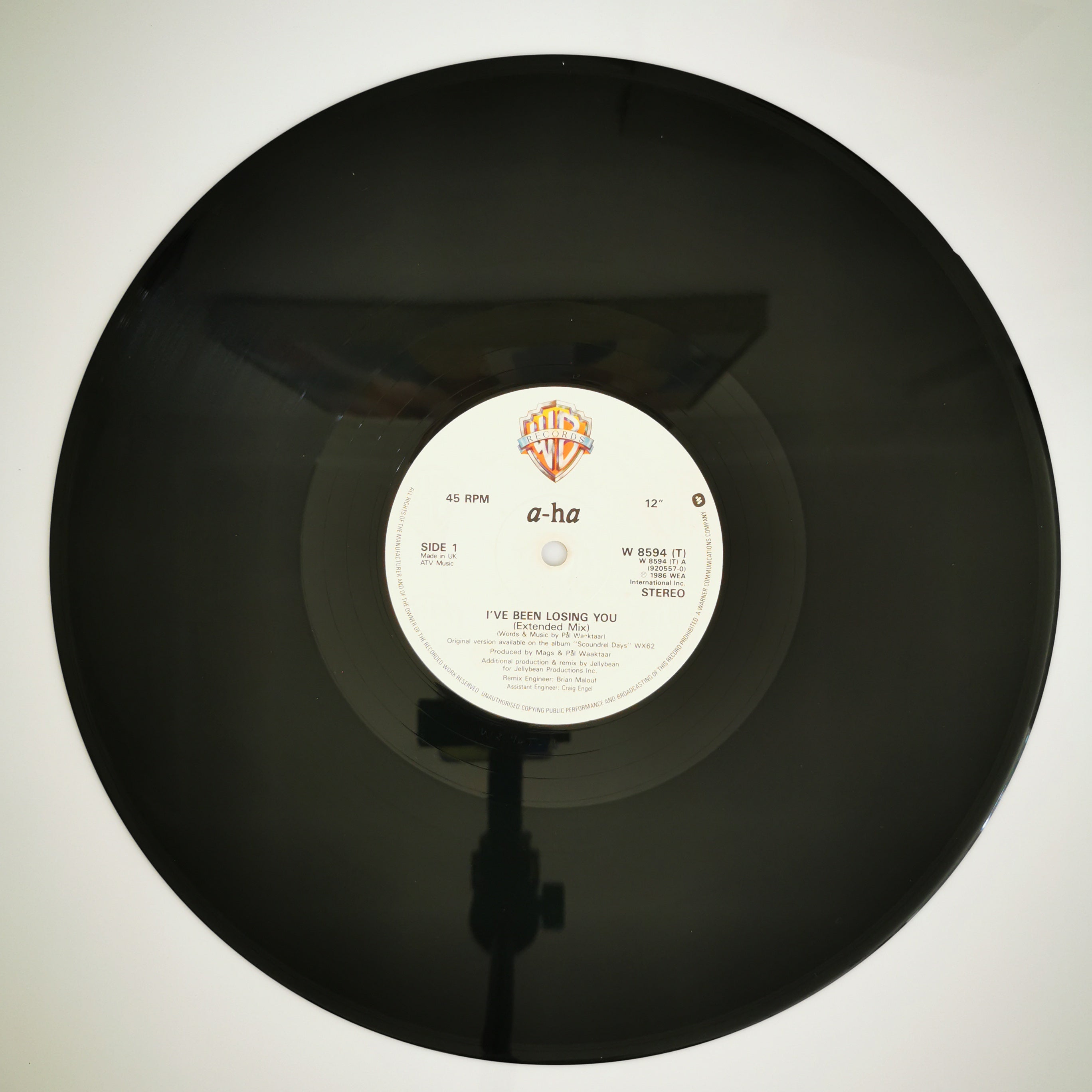 a-Ha I've Been Losing You 12" vinyl Record