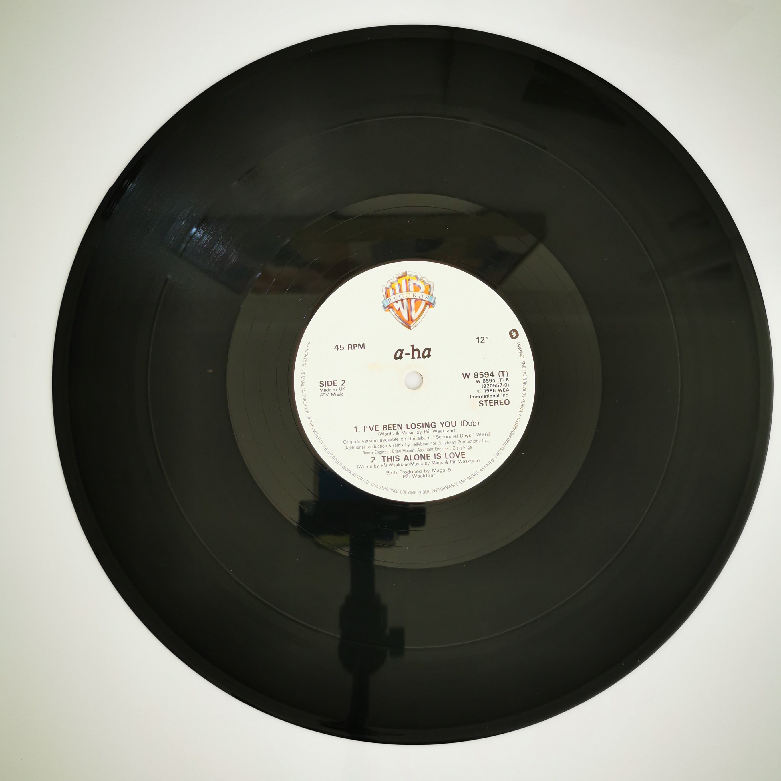 a-Ha I've Been Losing You 12" vinyl Record