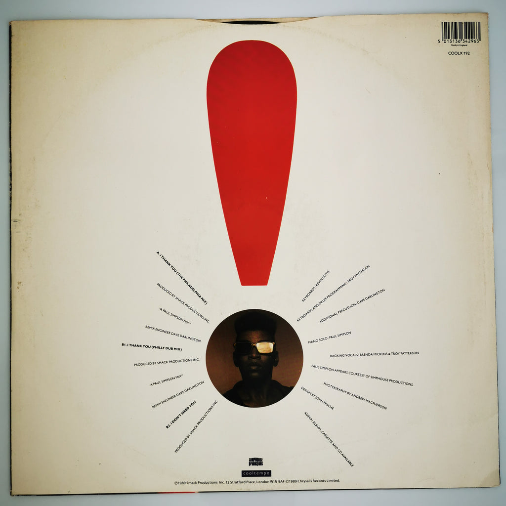 Adeva – I Thank You Vinyl 12" Single Record