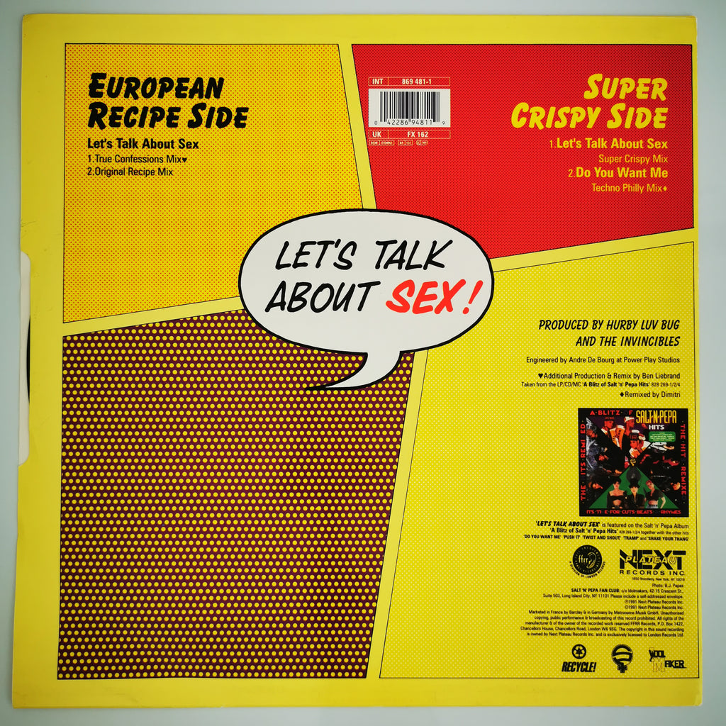 Salt-n-Pepa - Let's Talk About Sex! Vinyl 12" Single