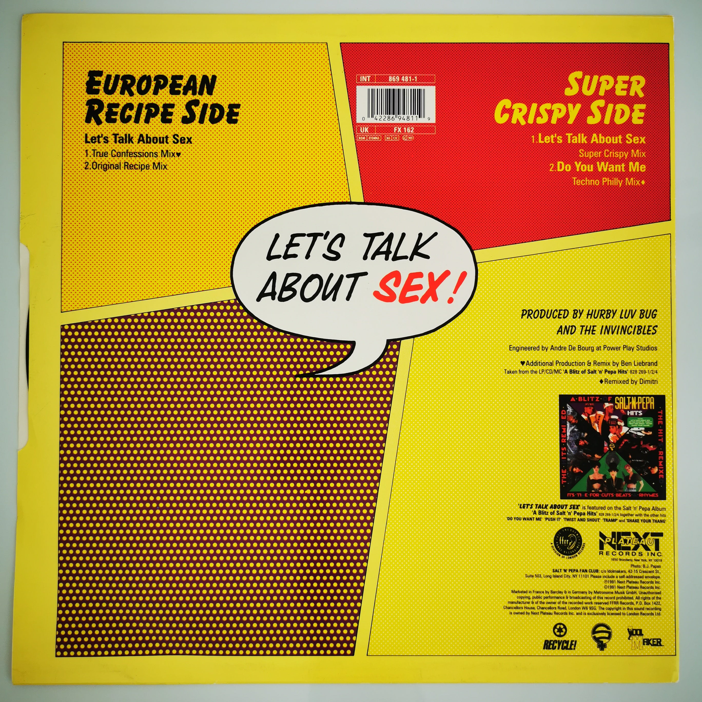 Salt-n-Pepa - Let's Talk About Sex! Vinyl 12" Single