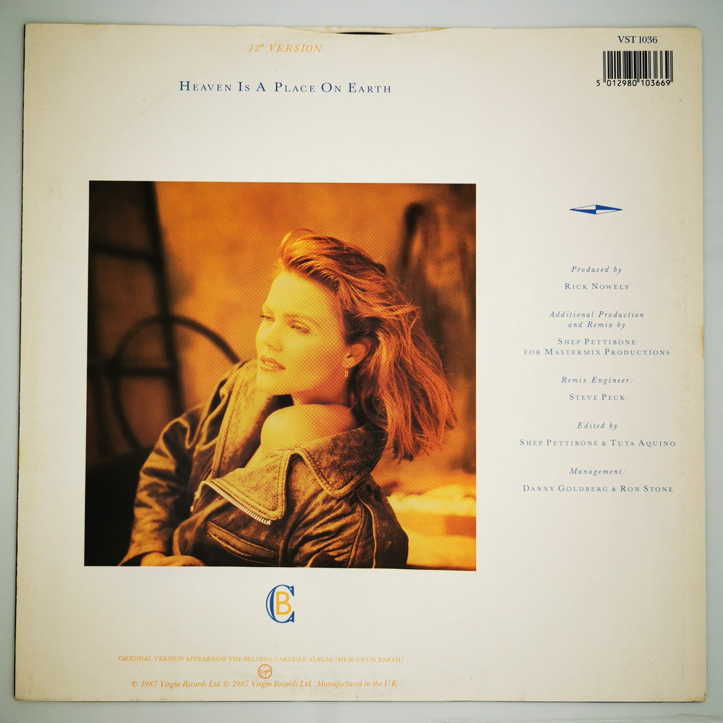 Belinda Carlisle Heaven Is A Place On Earth 12" vinyl