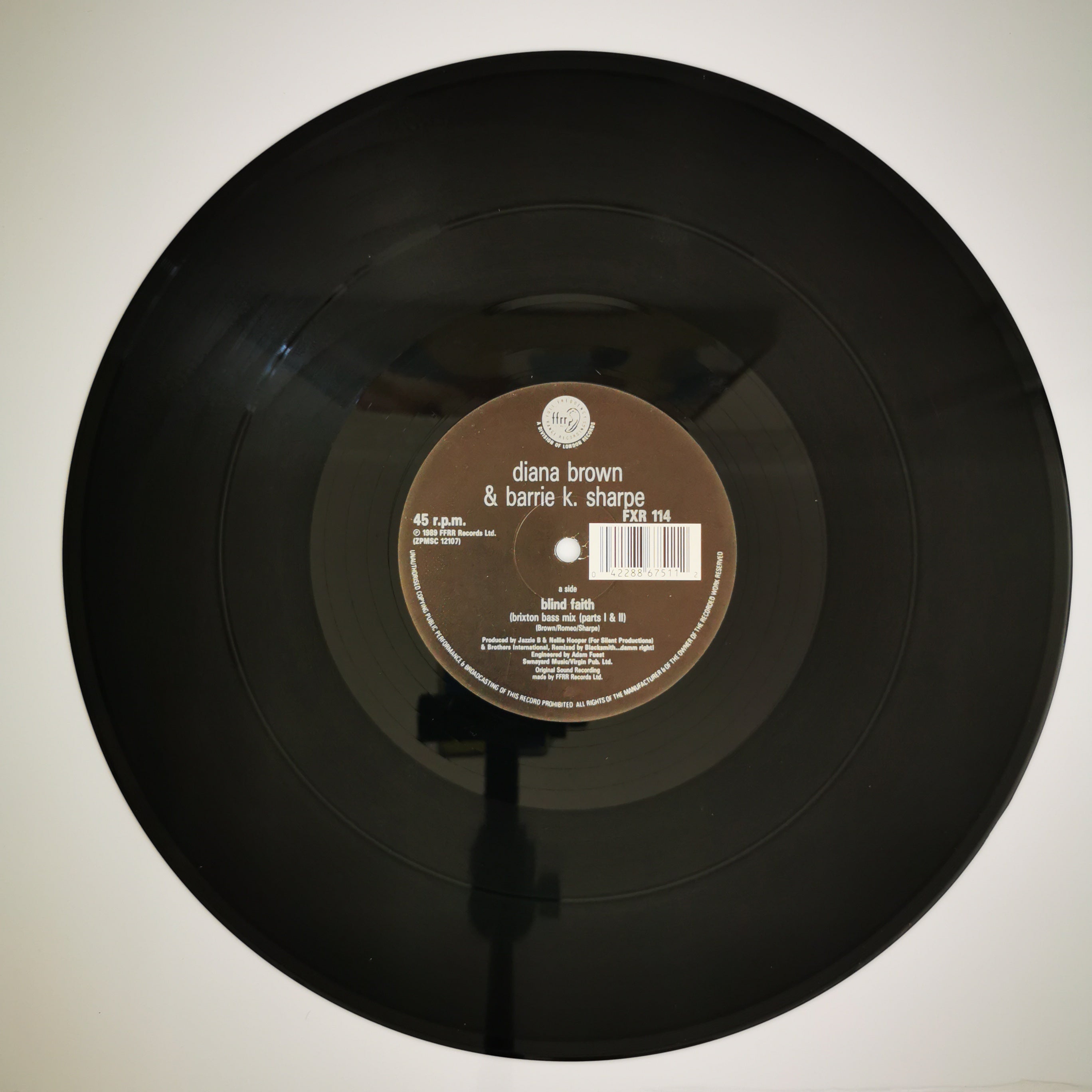Diana Brown & Barrie K Sharpe – Blind Faith 12" Single