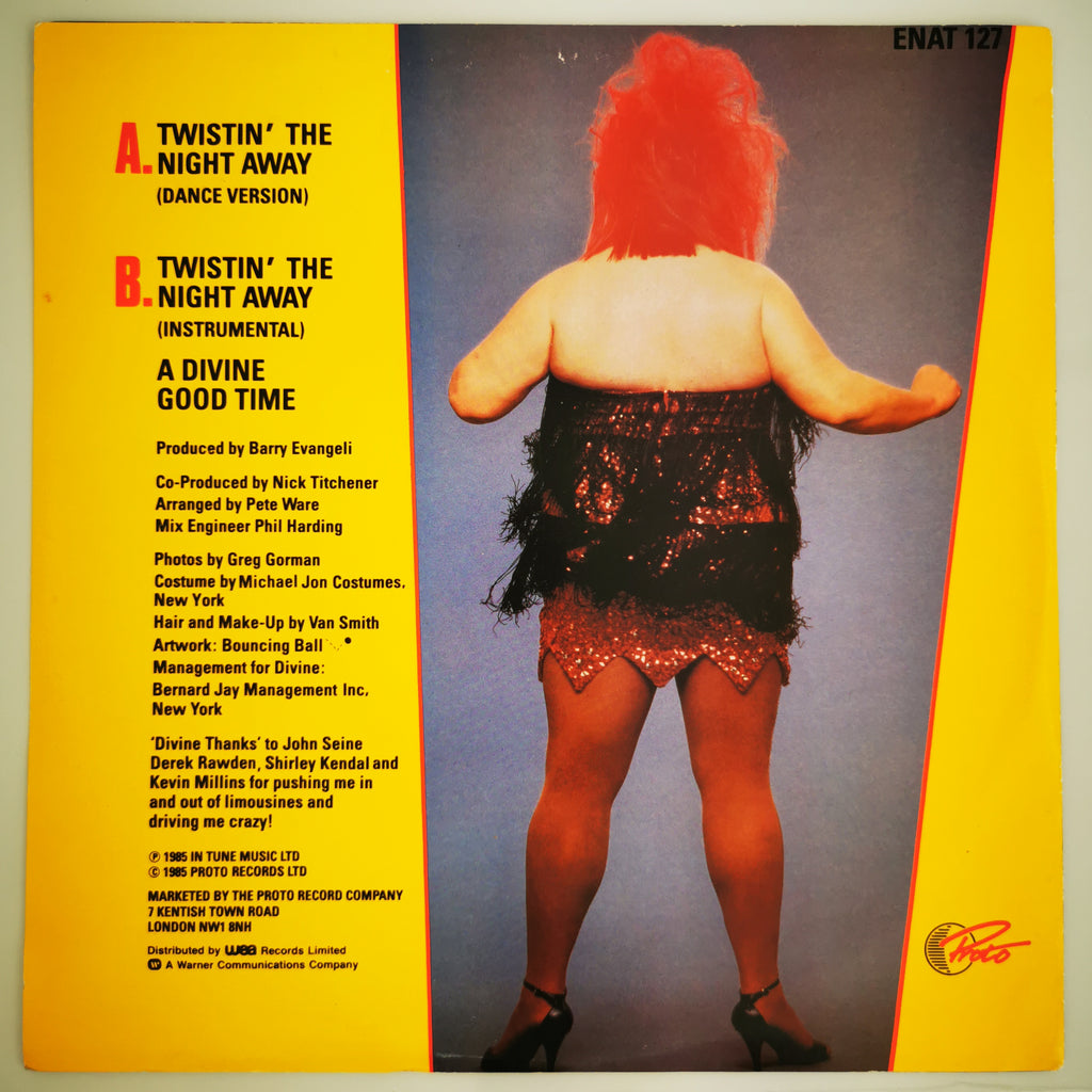 Divine – Twistin' The Night Away 12" Vinyl Single (Bouns Record)