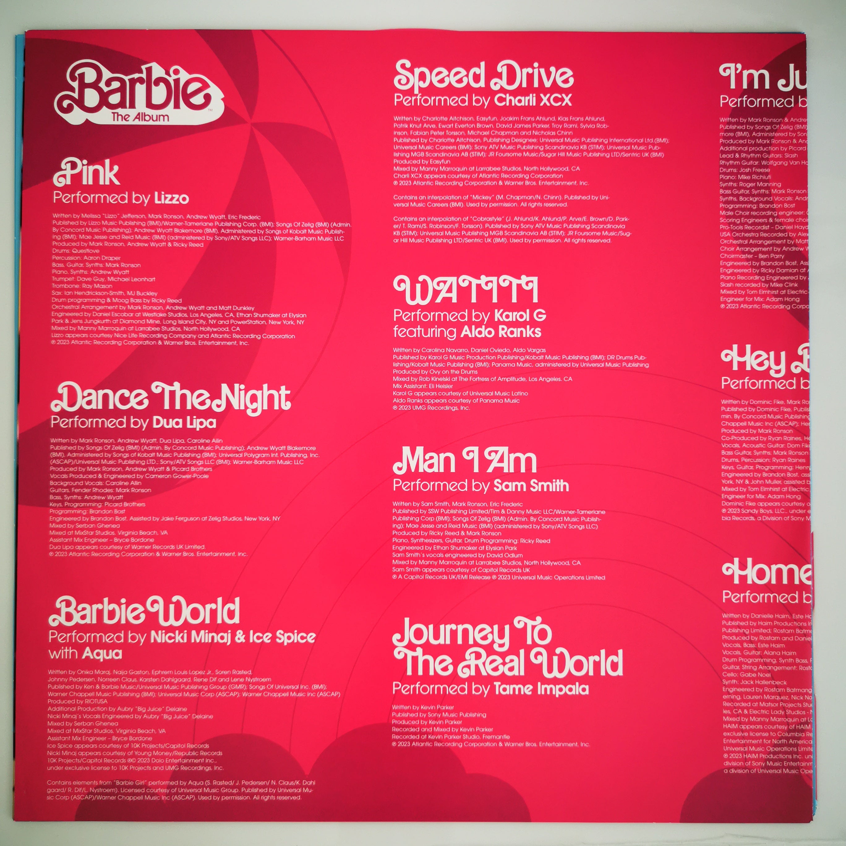 Original Soundtrack Barbie The Album Pink Vinyl Record