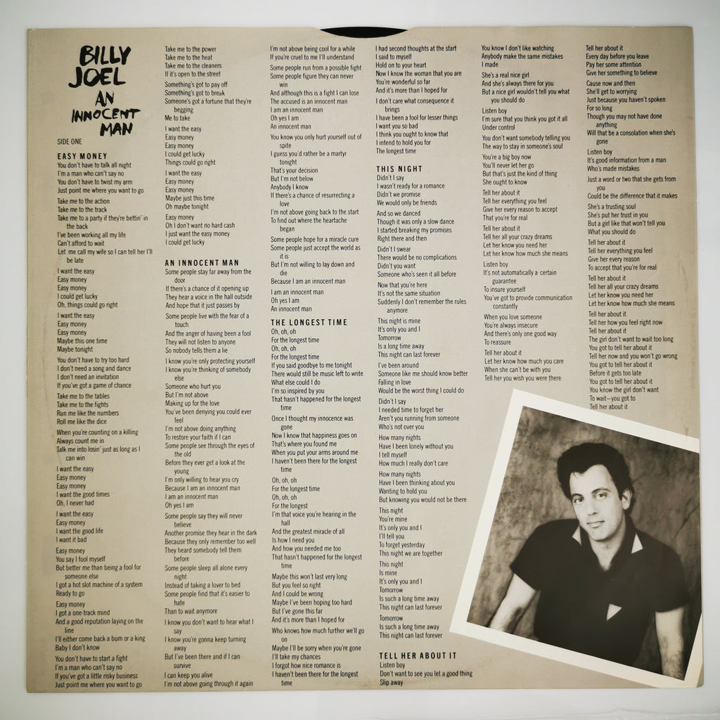 Billy Joel – An Innocent Man Vinyl LP Record