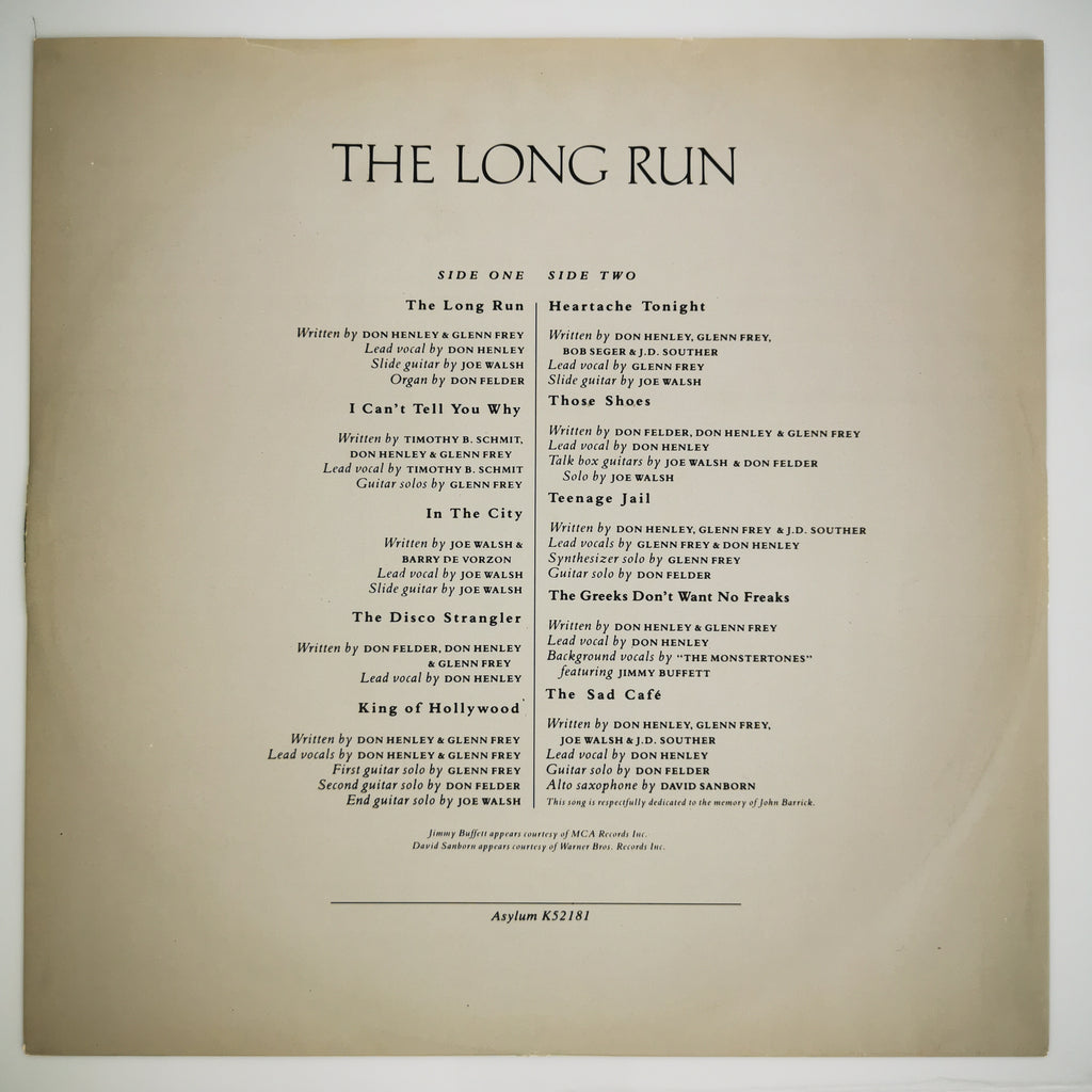 Eagles – The Long Run Vinyl LP Record