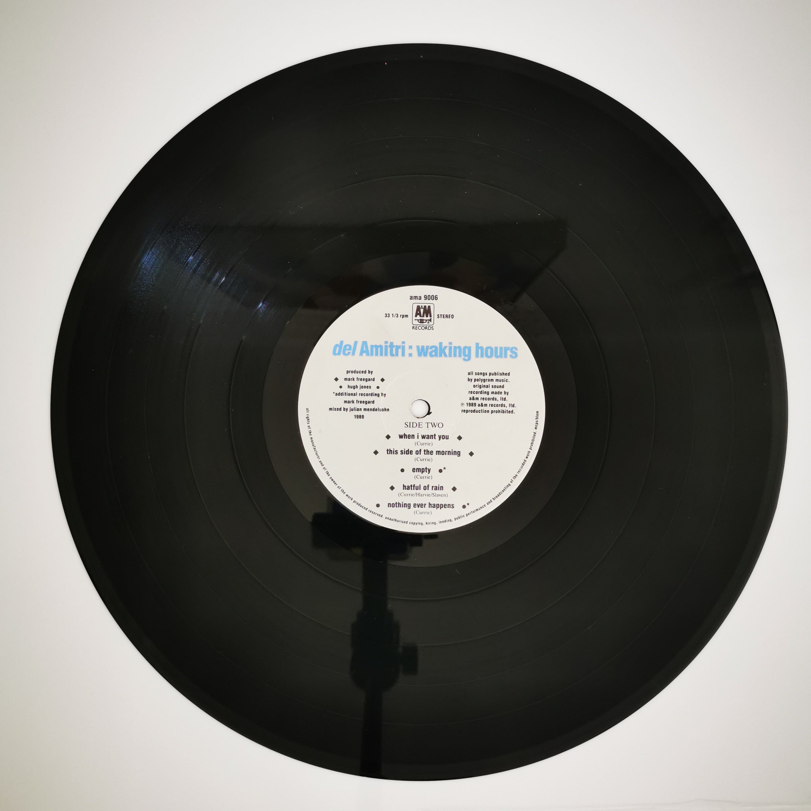 Del Amitri Waking Hours Vinyl LP Record