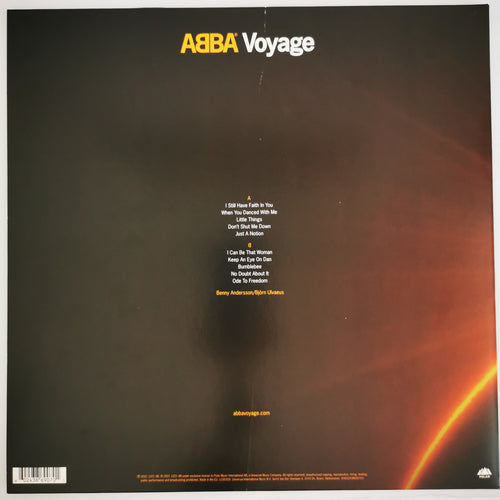 Abba Voyage White Vinyl LP Gatefold Record