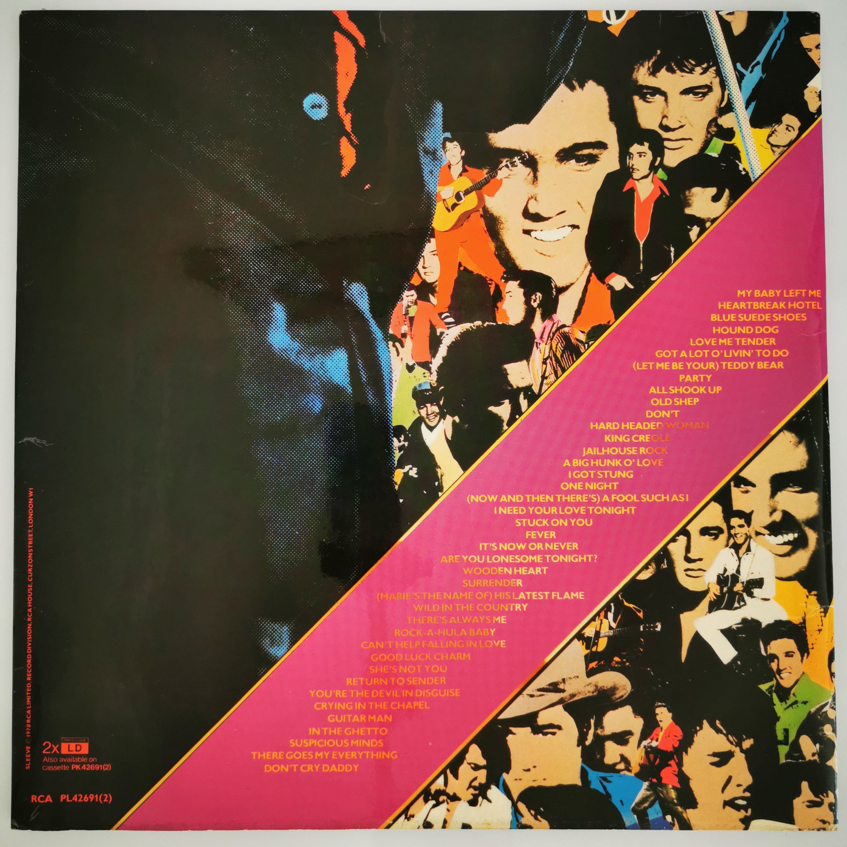 Elvis 40 Greatest Hits Double Pink Vinyl LP Record
