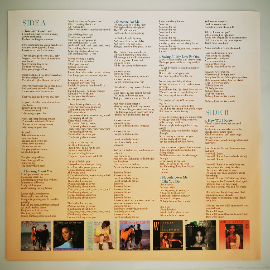 Whitney Houston - Whitney Houston Vinyl LP Record