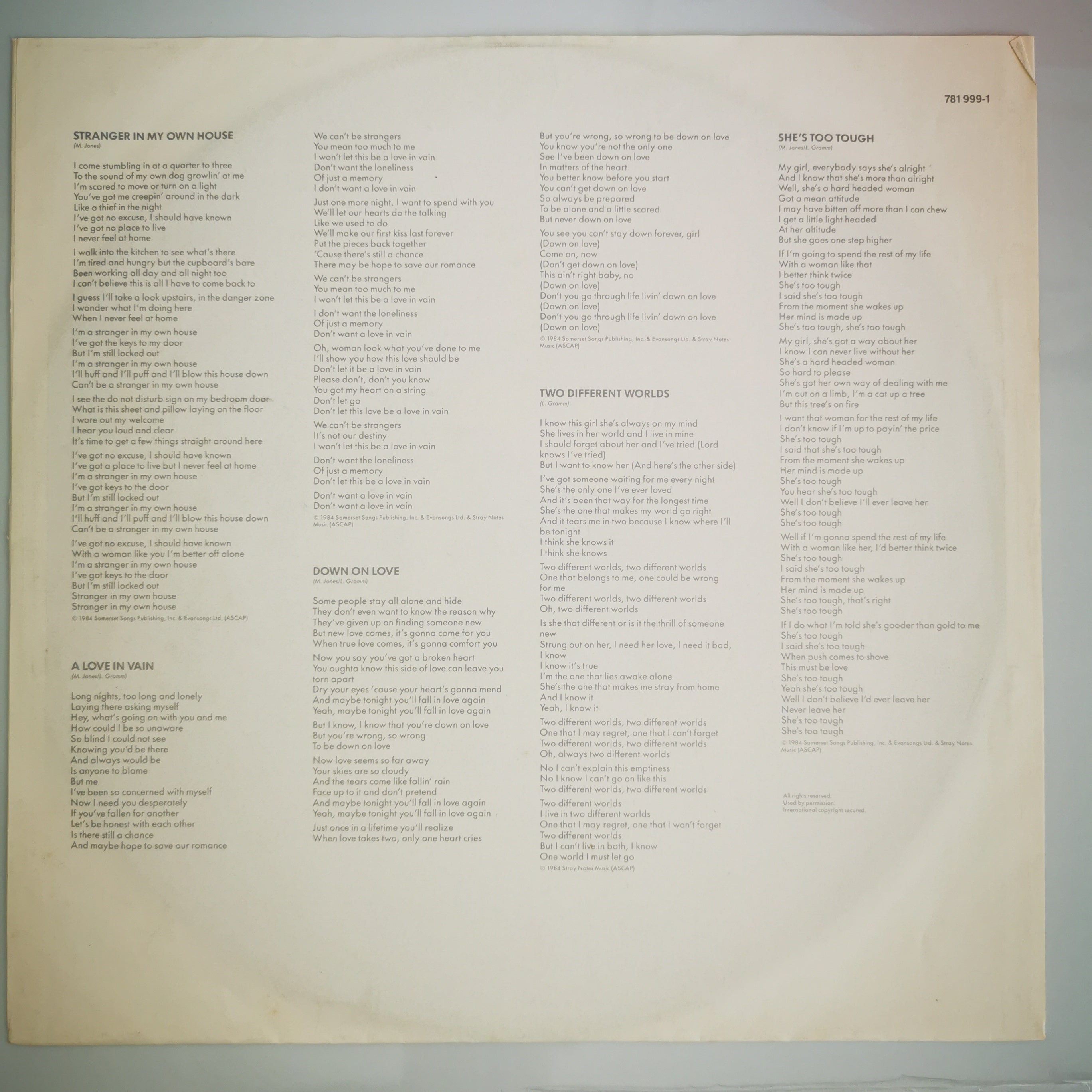Foreigner Agent Provocateur - Vinyl LP G/G