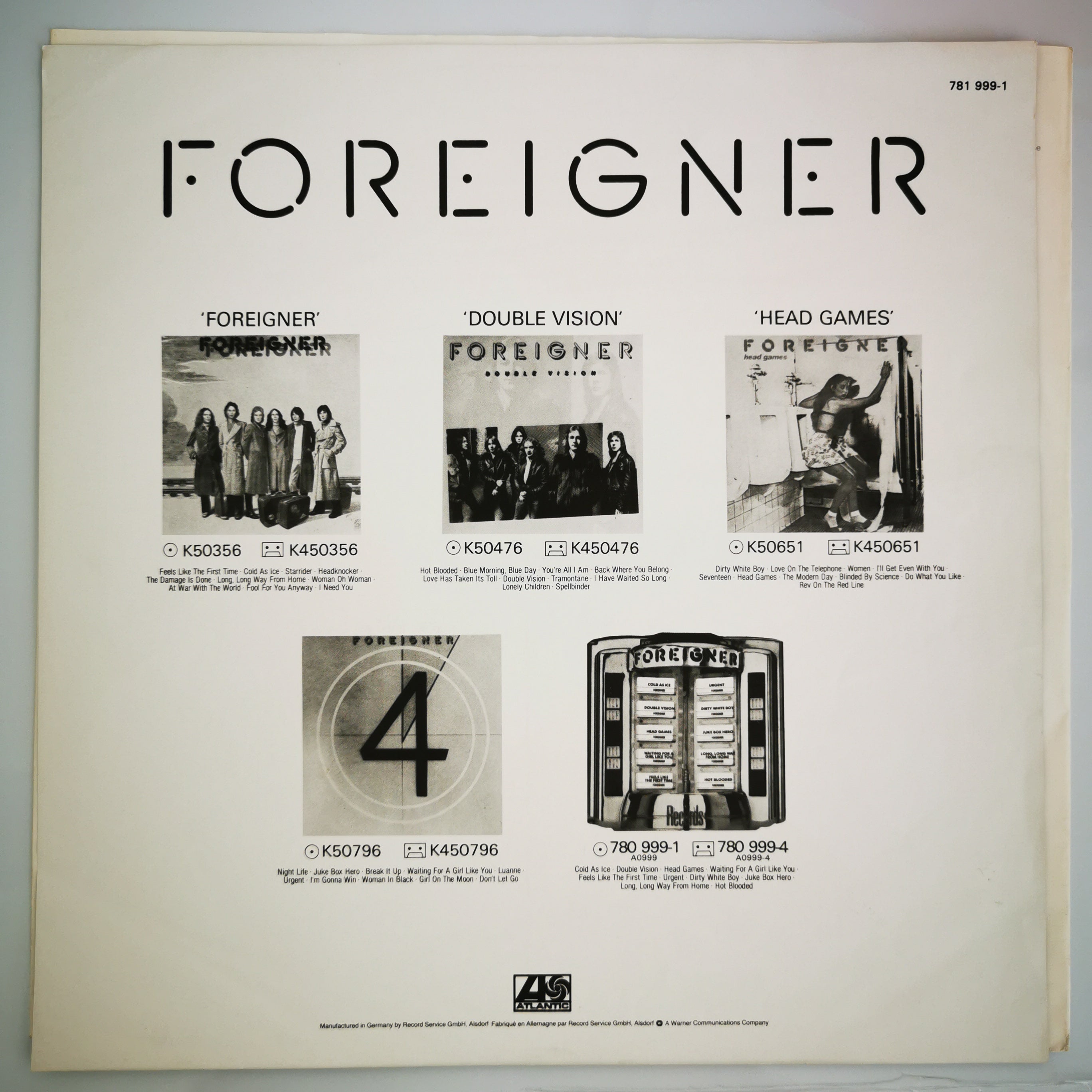 Foreigner Agent Provocateur - Vinyl LP G/G
