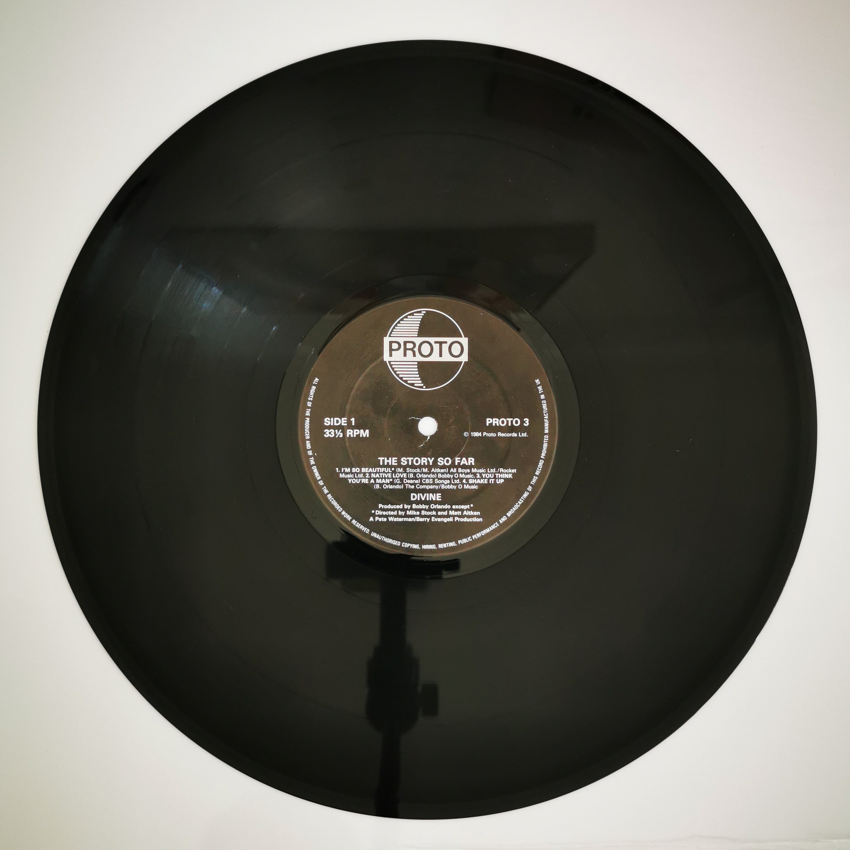 Divine (80's) The Story So Far Vinyl LP Record