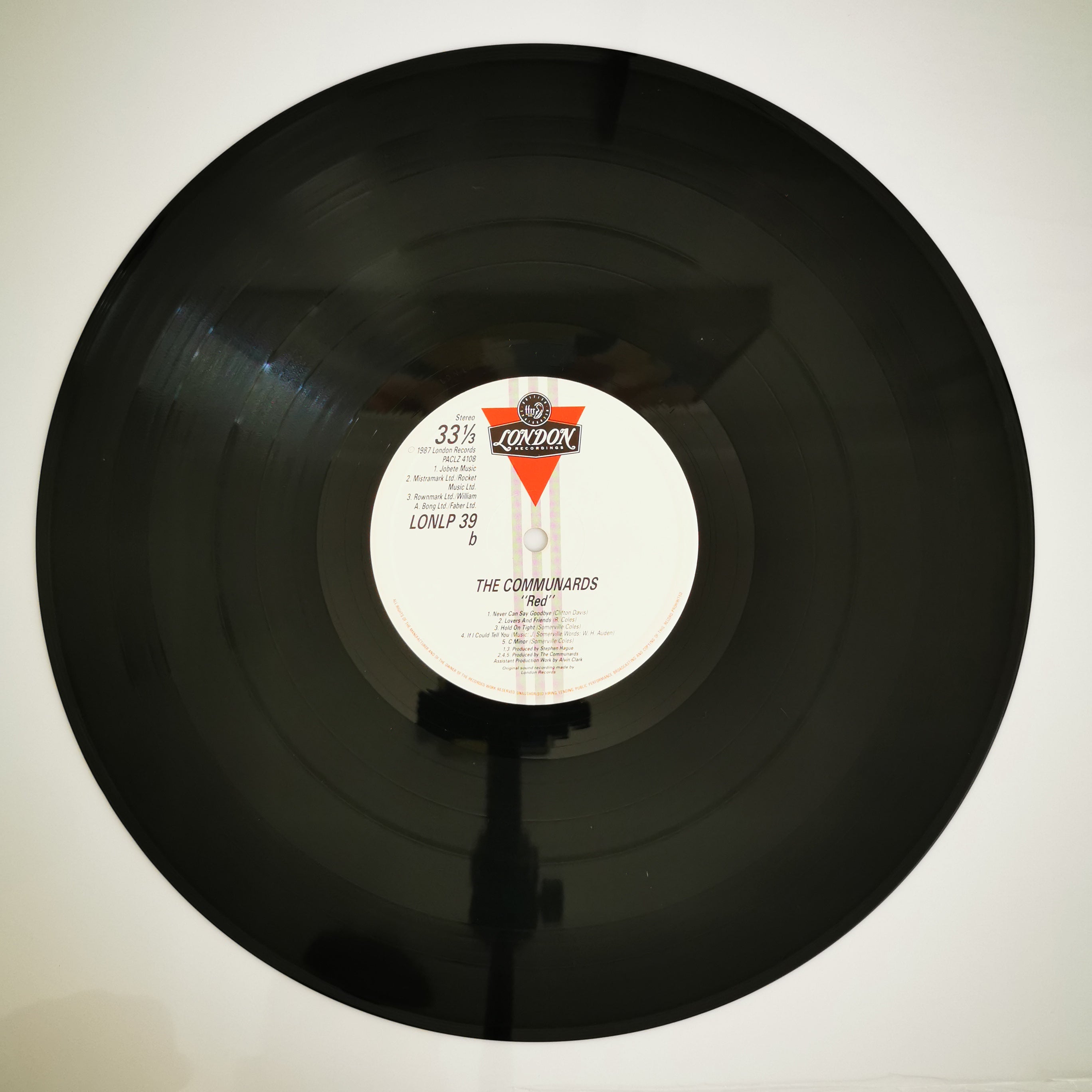 The Communards – Red Vinyl LP Record