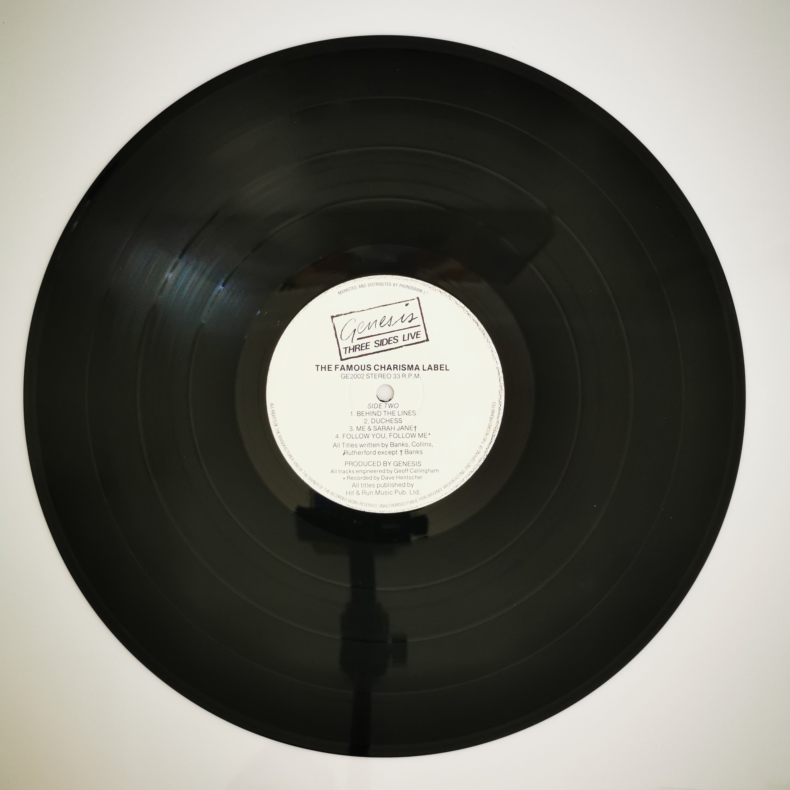 Genesis Three Sides Live 2-LP vinyl Record Set