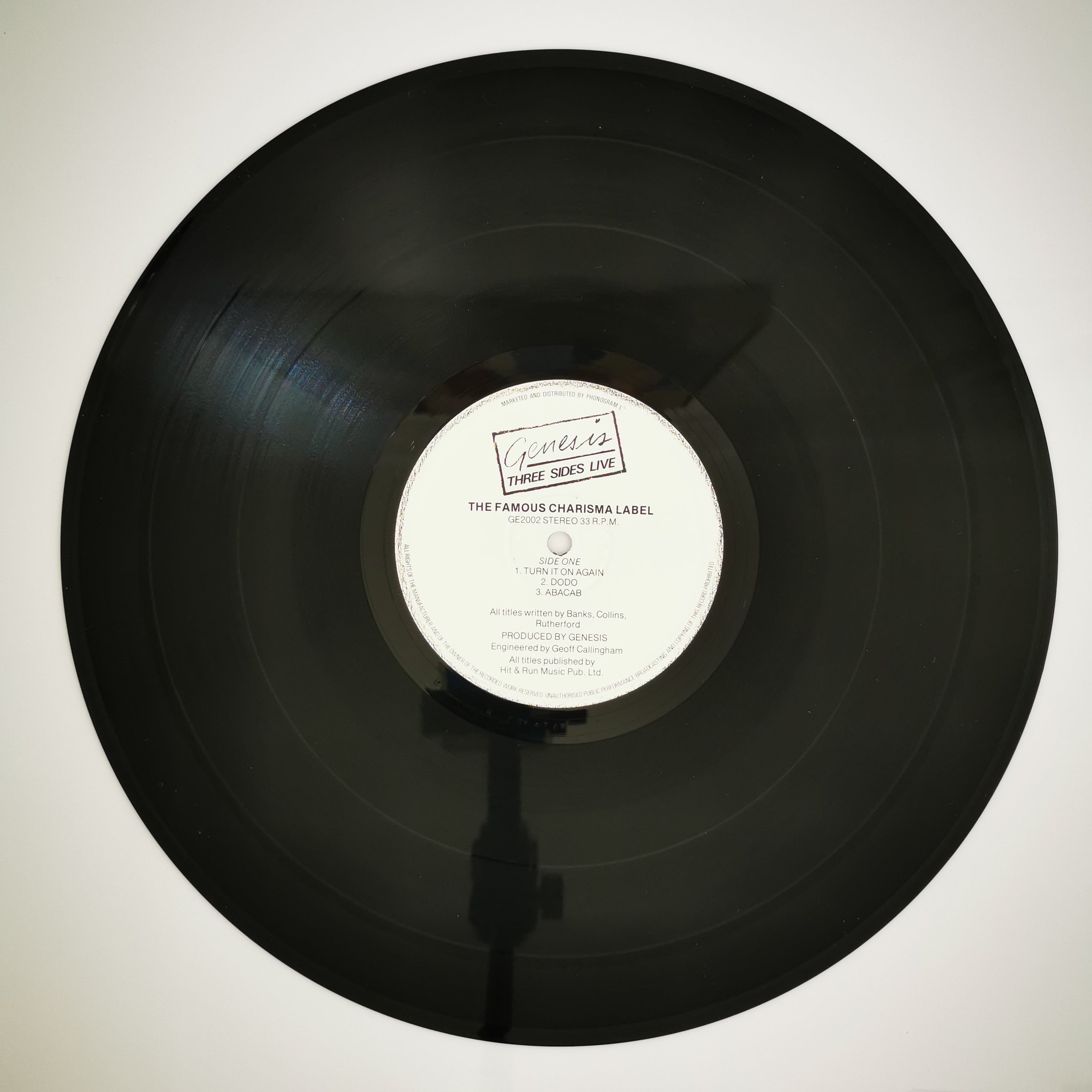 Genesis Three Sides Live 2-LP vinyl Record Set