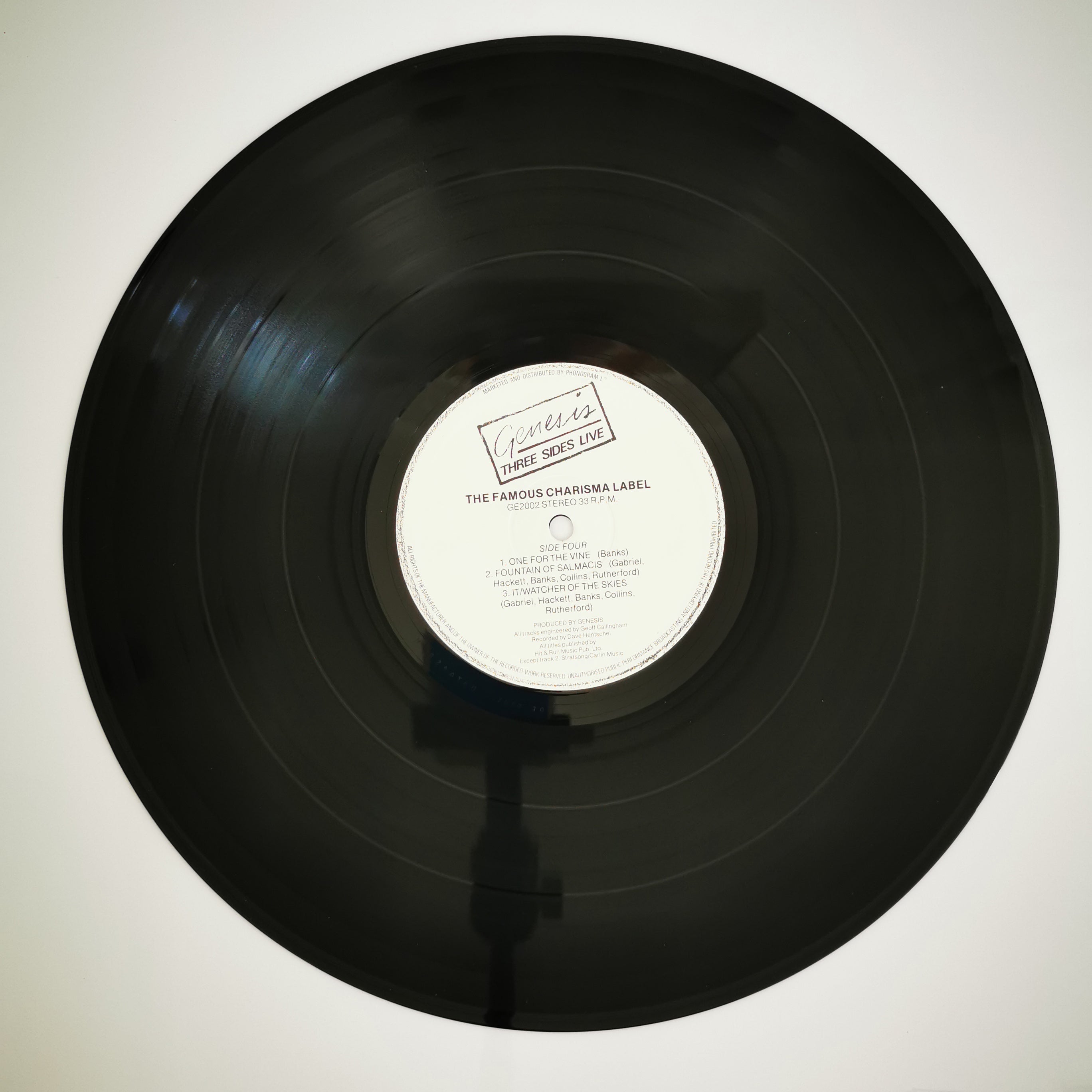 Genesis Three Sides Live 2-LP vinyl Record Set