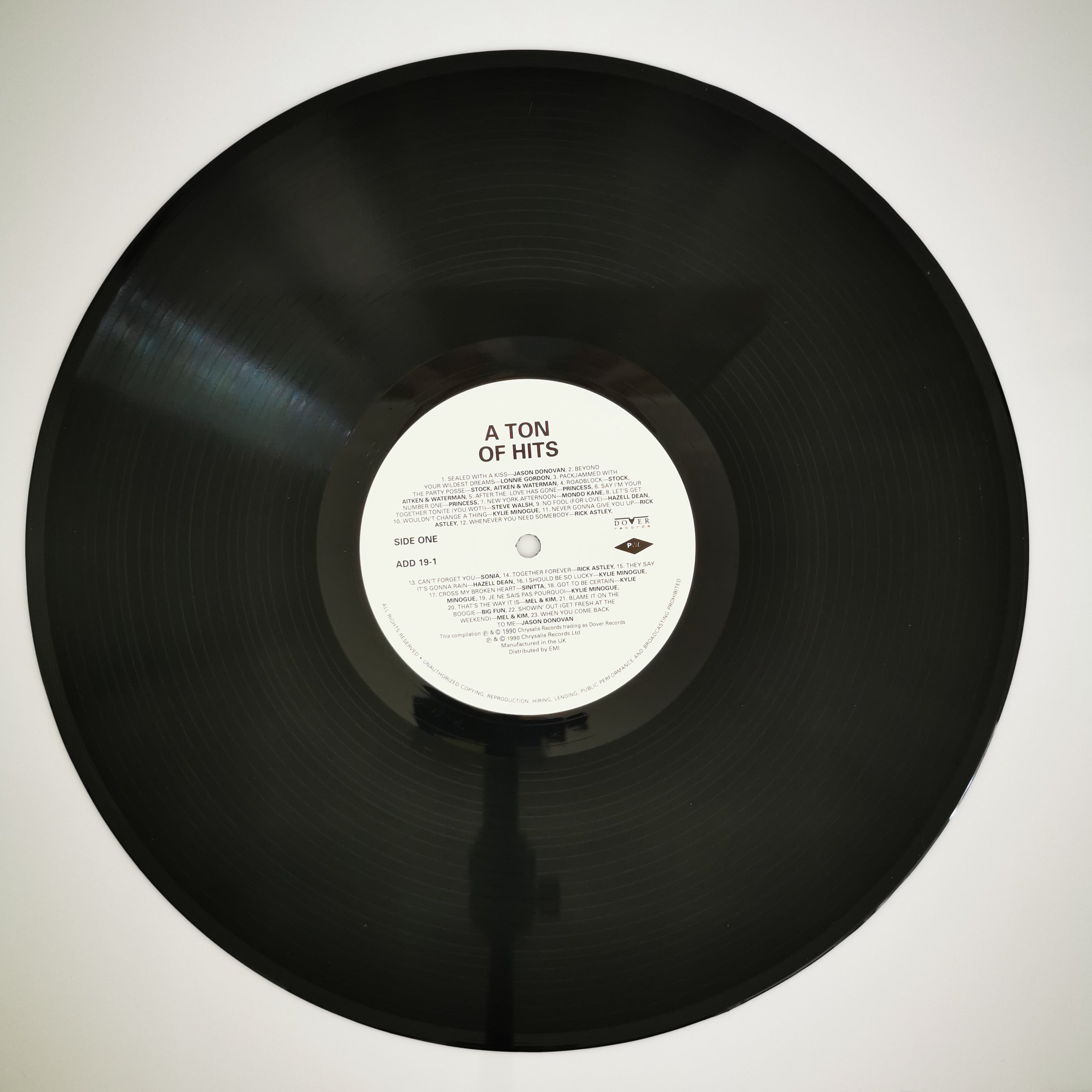 The Best Of Stock Aitken Waterman A Ton Of Hits UK Vinyl Record
