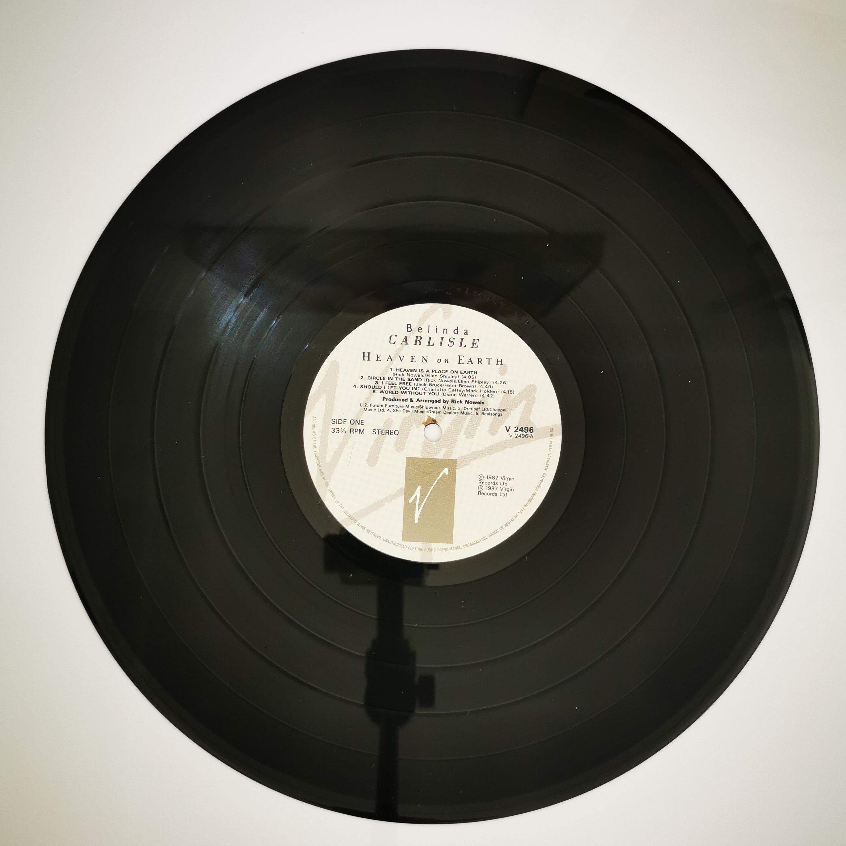 Belinda Carlisle Heaven On Earth Vinyl LP Record