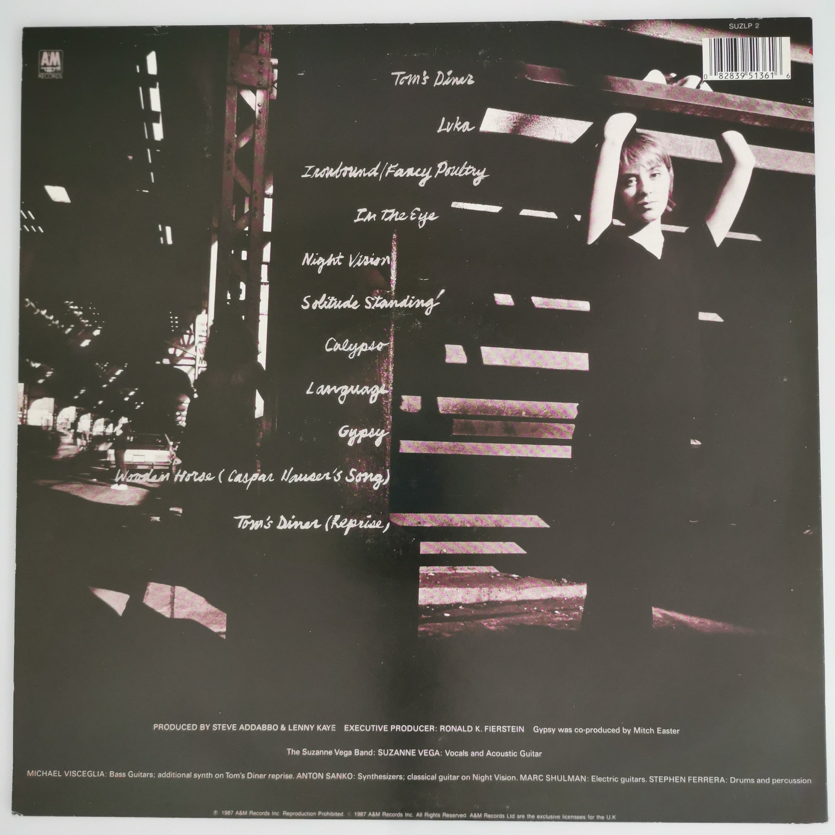 Suzanne Vega - Solitude Standing Vinyl LP Record