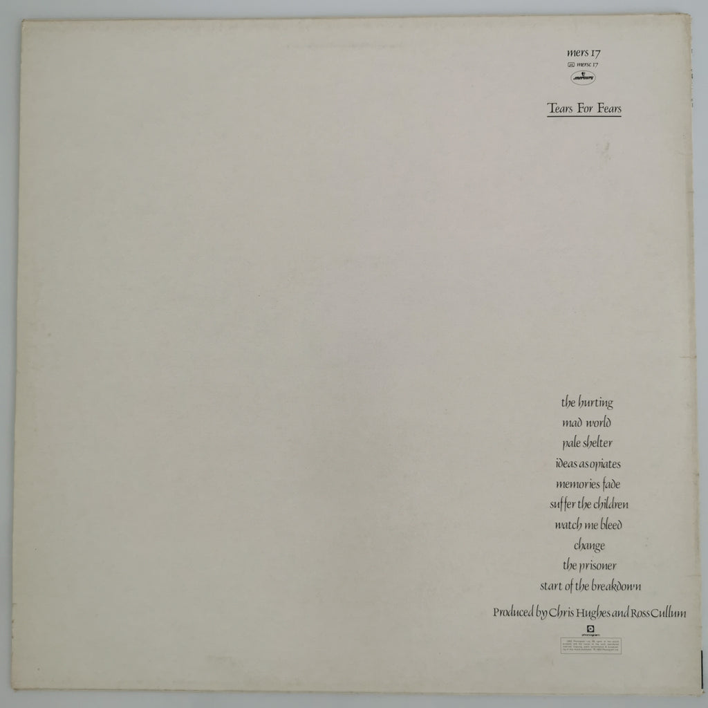 Tears For Fears – The Hurting Vinyl LP Record