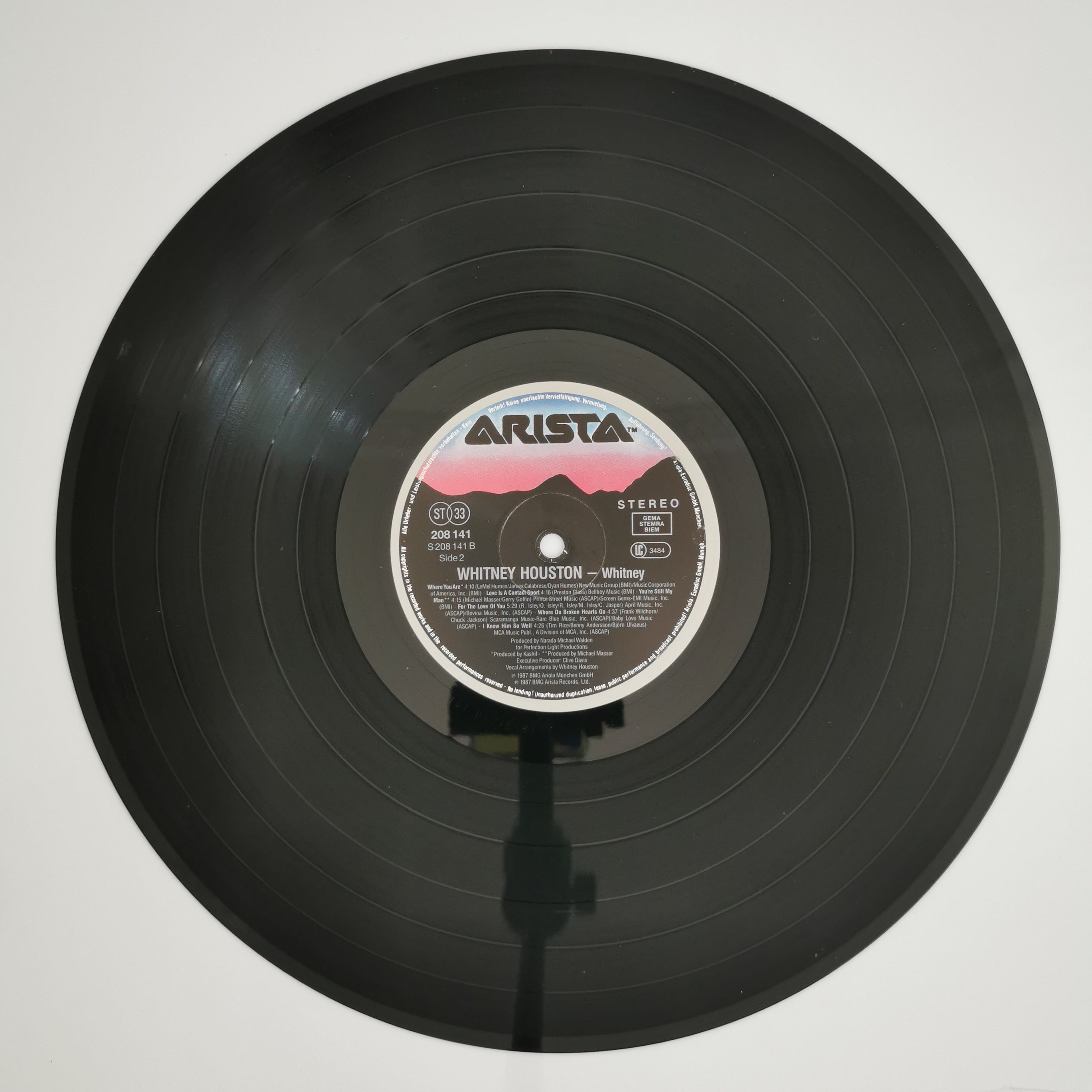 Whitney Houston Whitney Vinyl LP Record