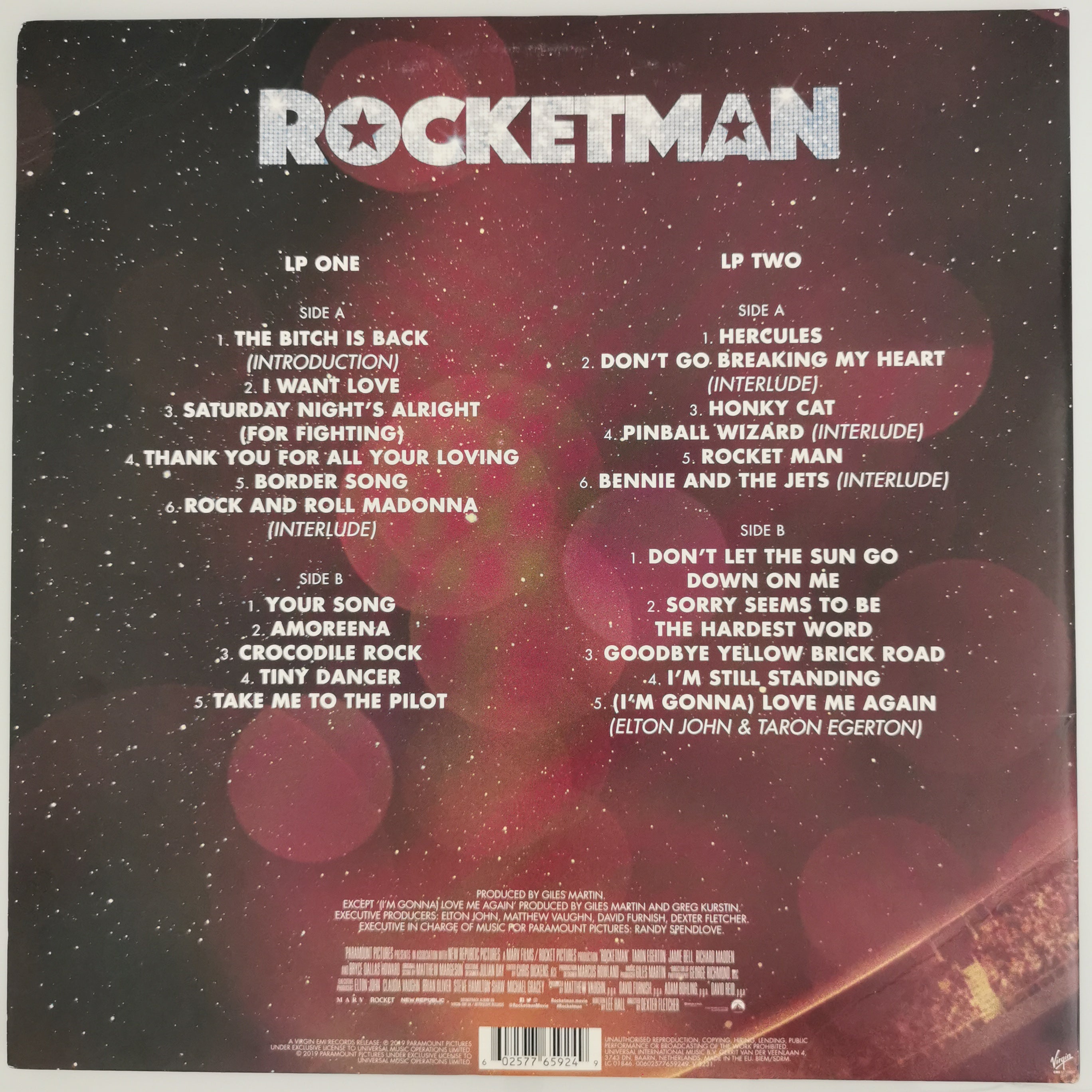 Elton John Rocketman (Music From The Motion Picture) Vinyl Record