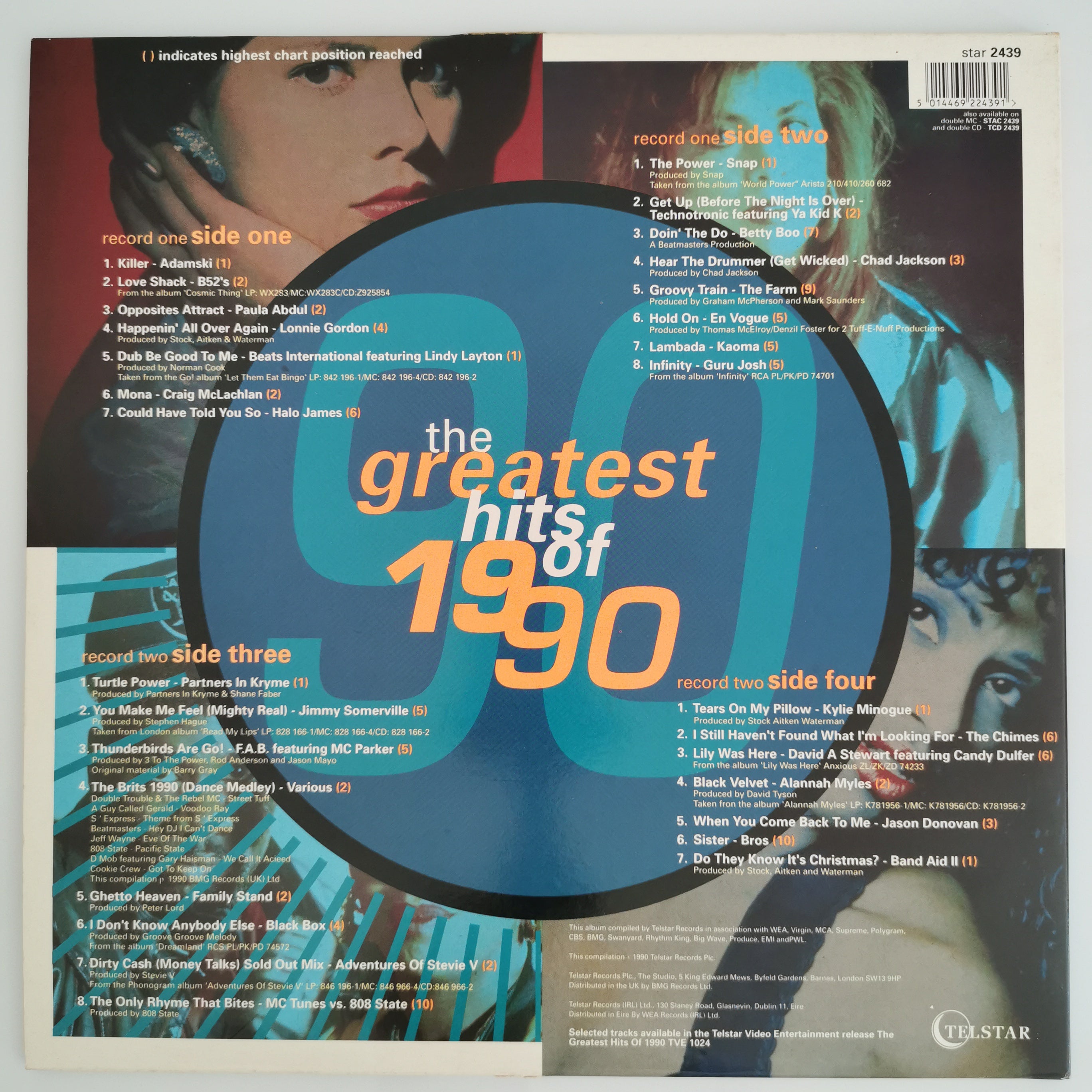 Various-Pop The Greatest Hits Of 1990 Double Vinyl