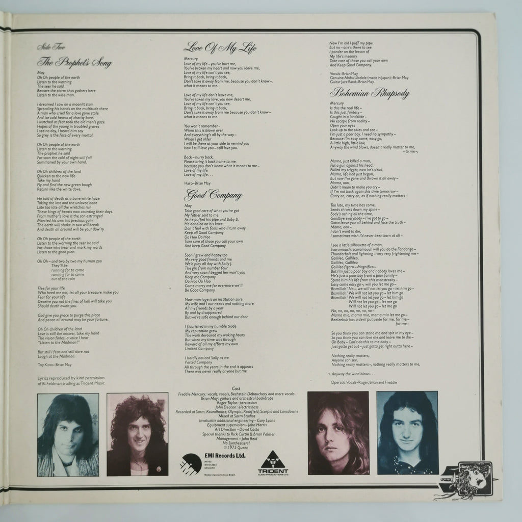 Queen A Night At The Opera Vinyl LP Record